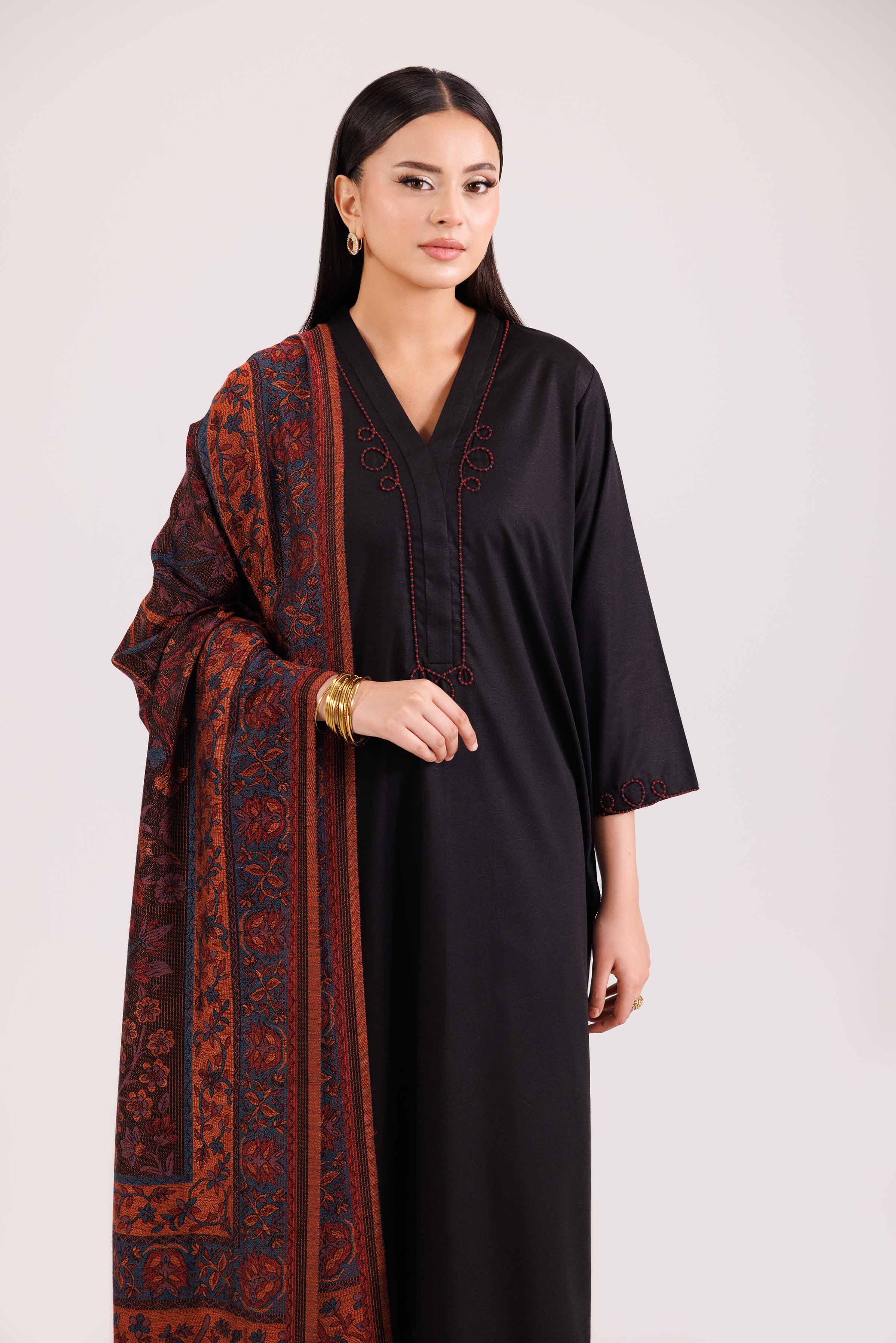 3 Piece - Embroidered Suit - KFW25-175 - Image 6