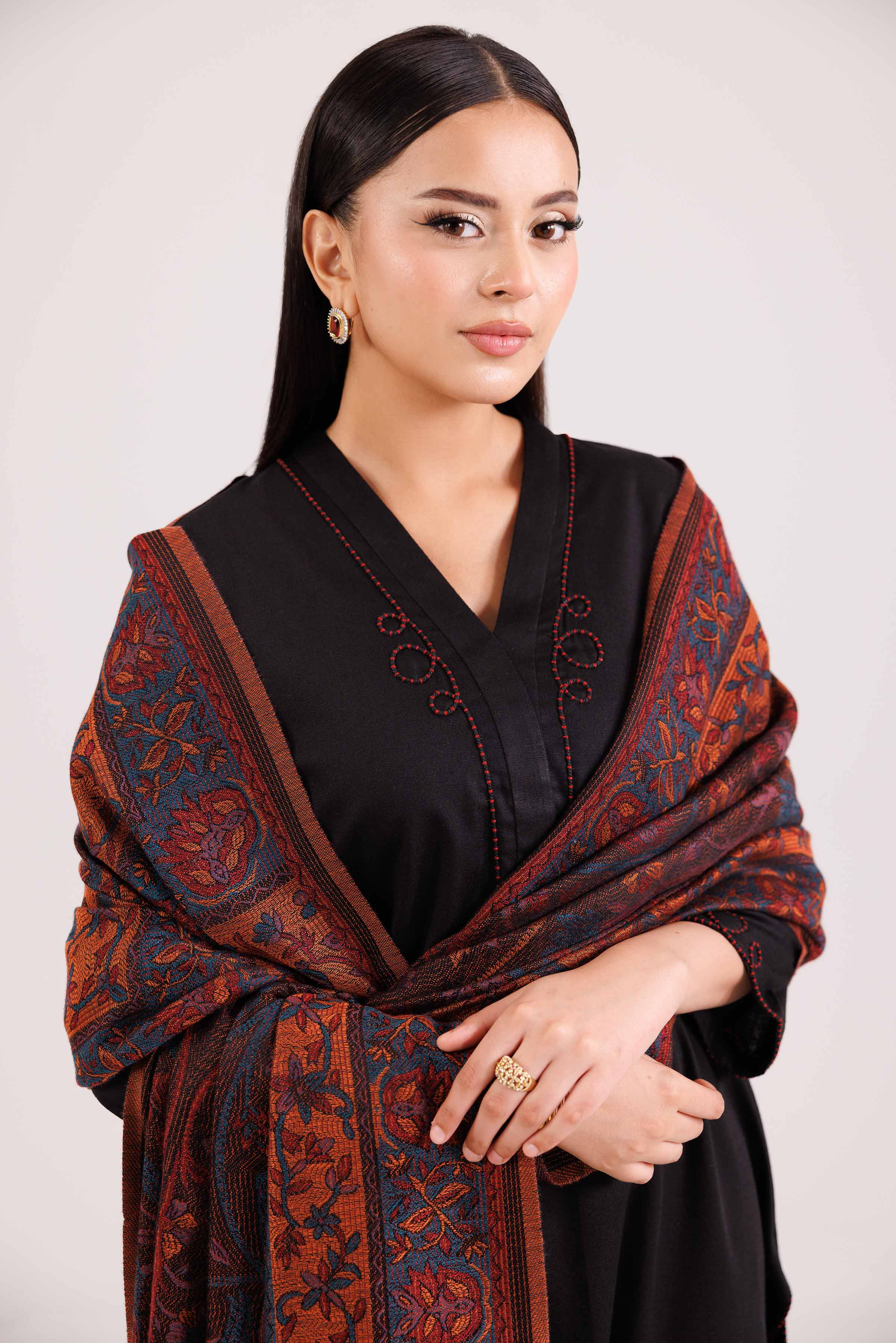 3 Piece - Embroidered Suit - KFW25-175 - Image 7