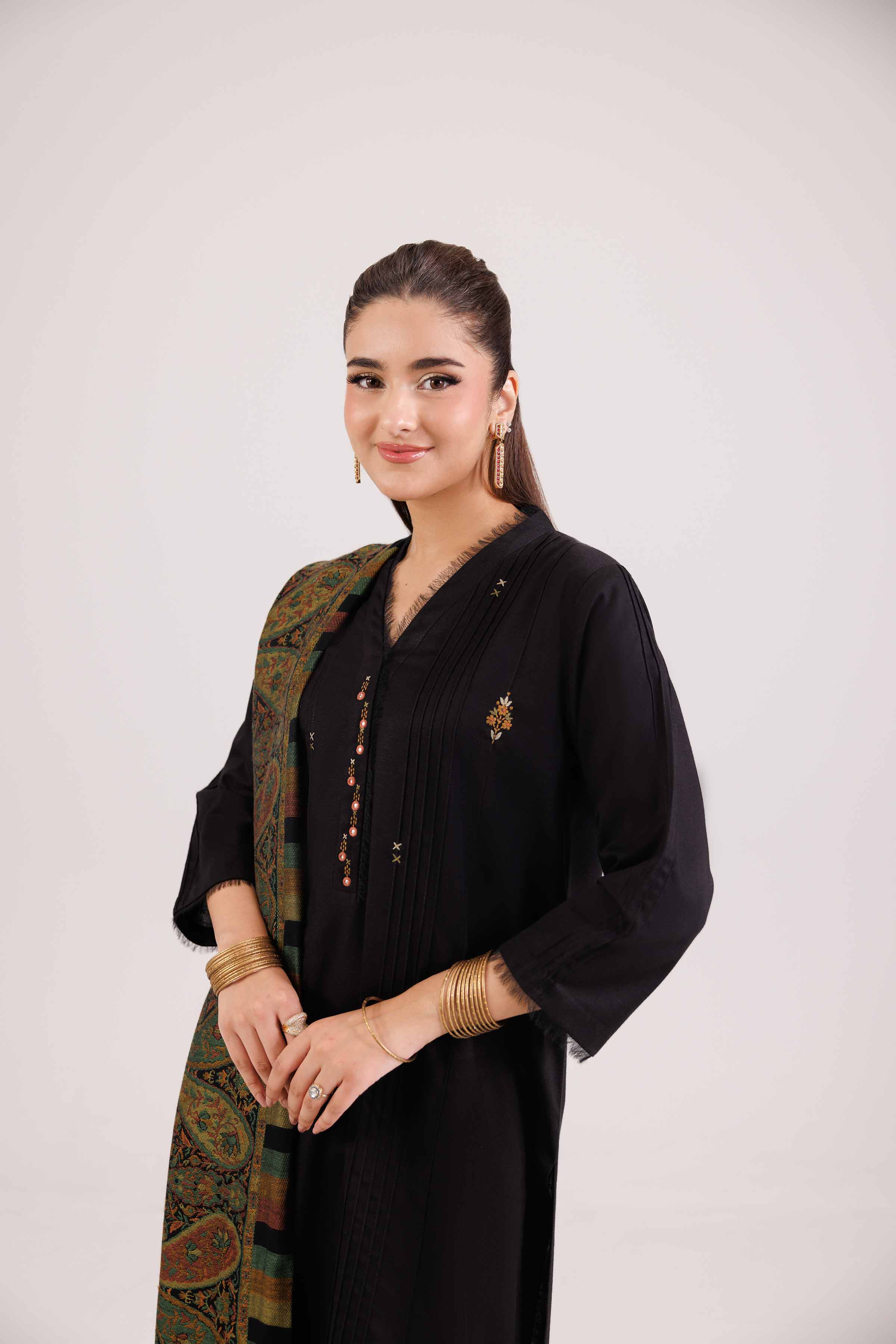3 Piece - Embroidered Suit - KFW25-177 - Image 5