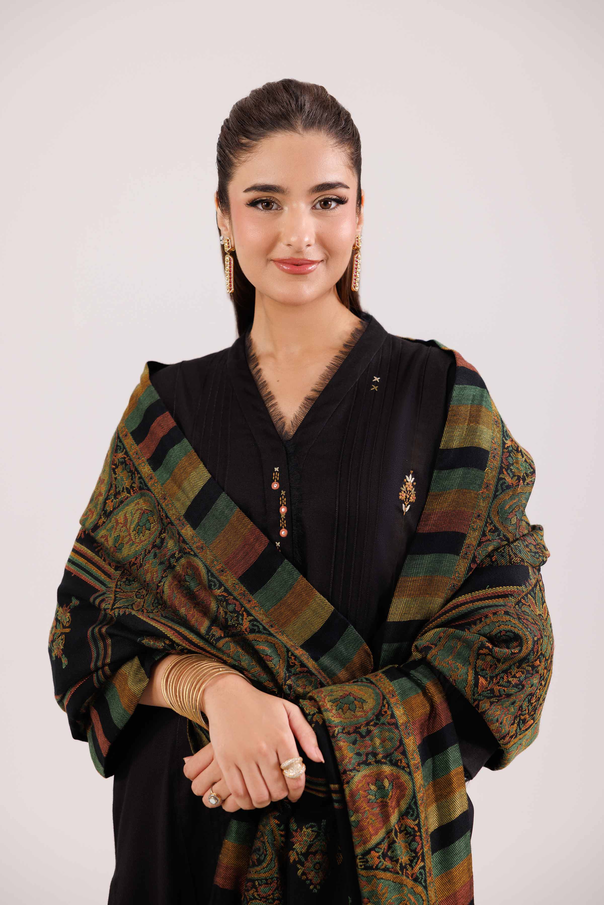 3 Piece - Embroidered Suit - KFW25-177 - Image 6