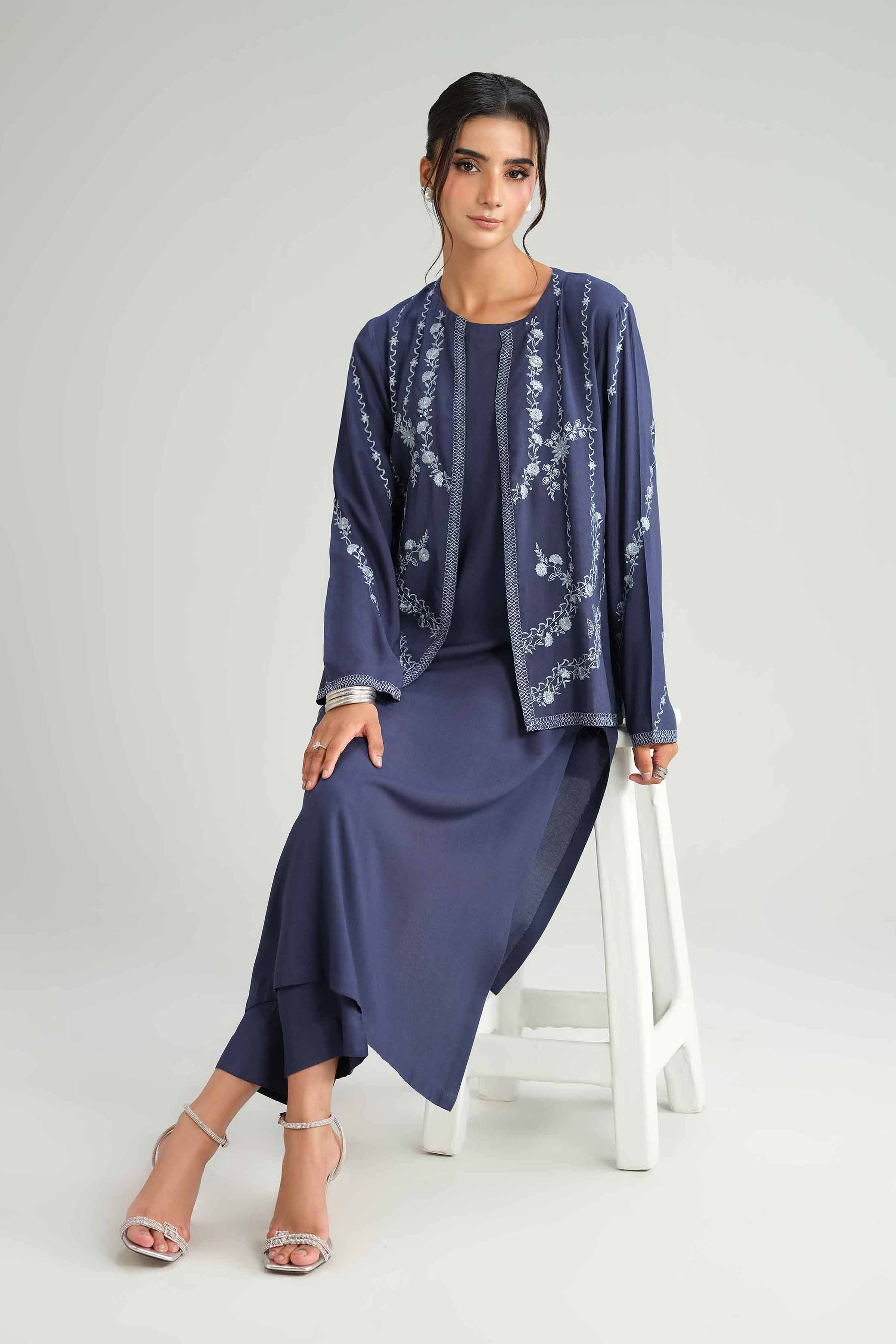 3 Piece - Embroidered Suit - KFW25-178 - Image 2