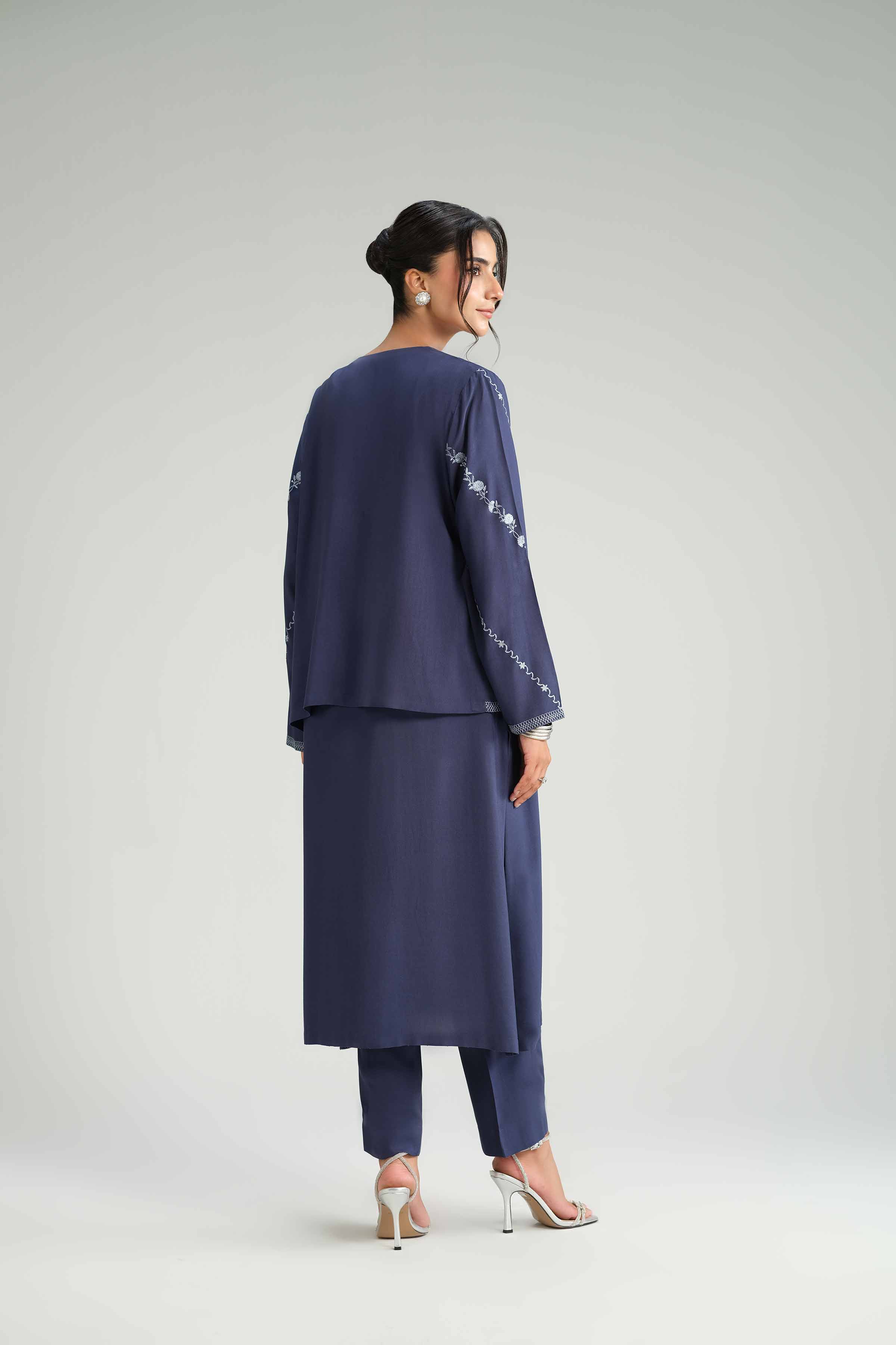3 Piece - Embroidered Suit - KFW25-178 - Image 4