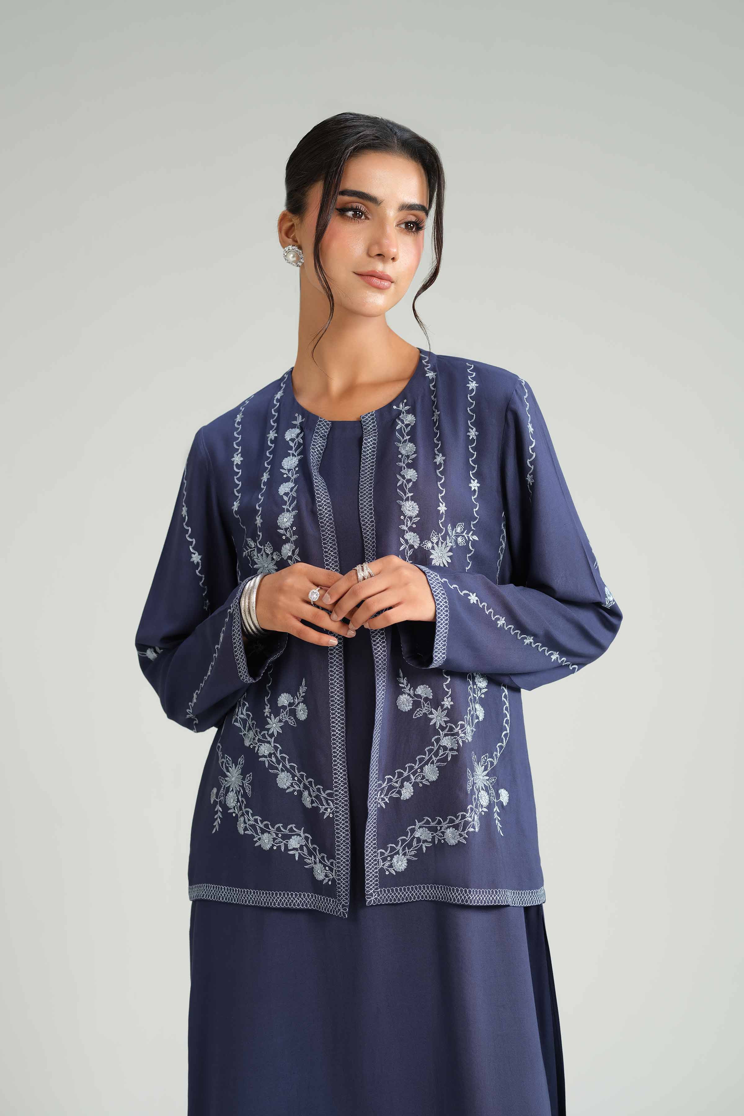 3 Piece - Embroidered Suit - KFW25-178 - Image 8