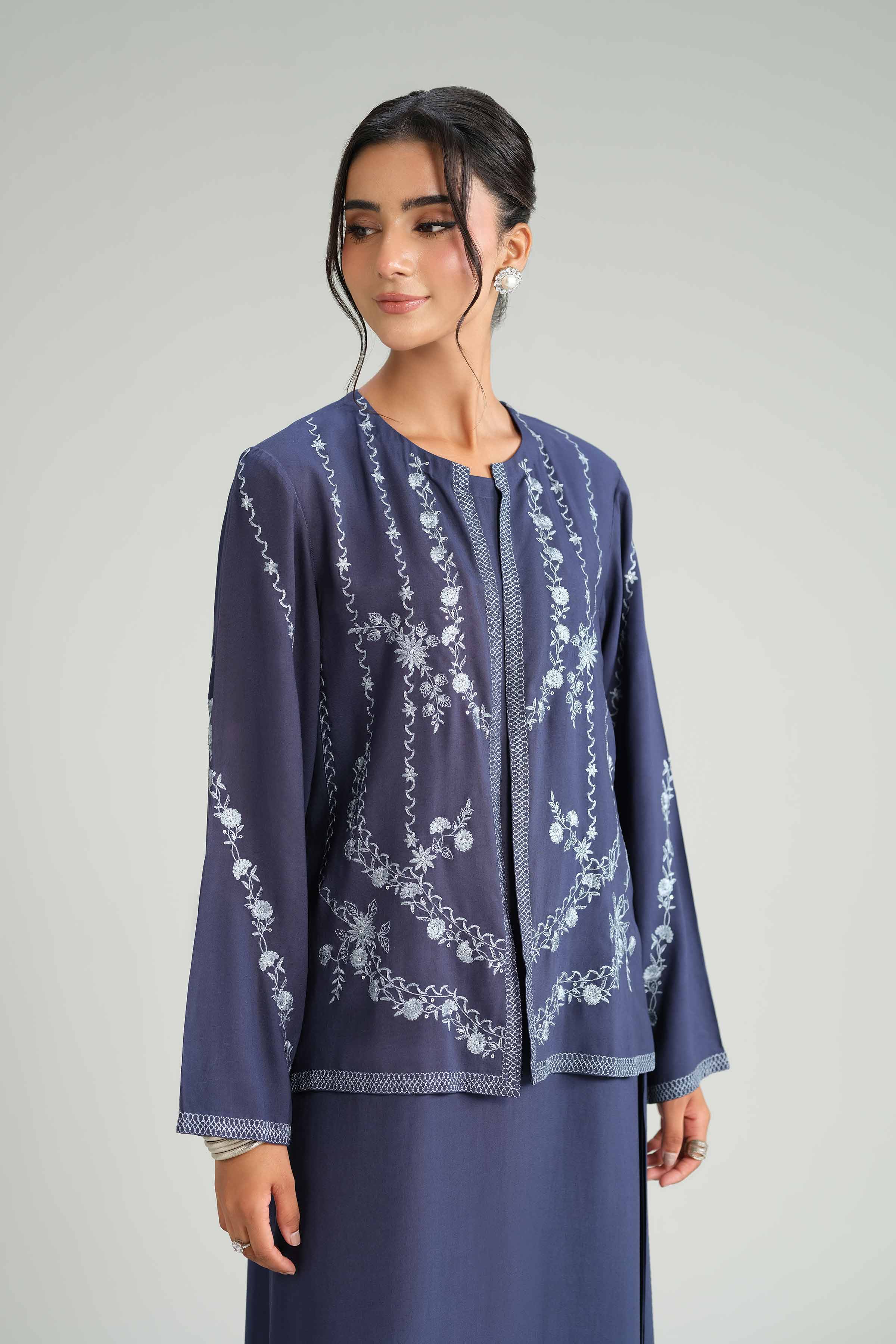 3 Piece - Embroidered Suit - KFW25-178 - Image 9