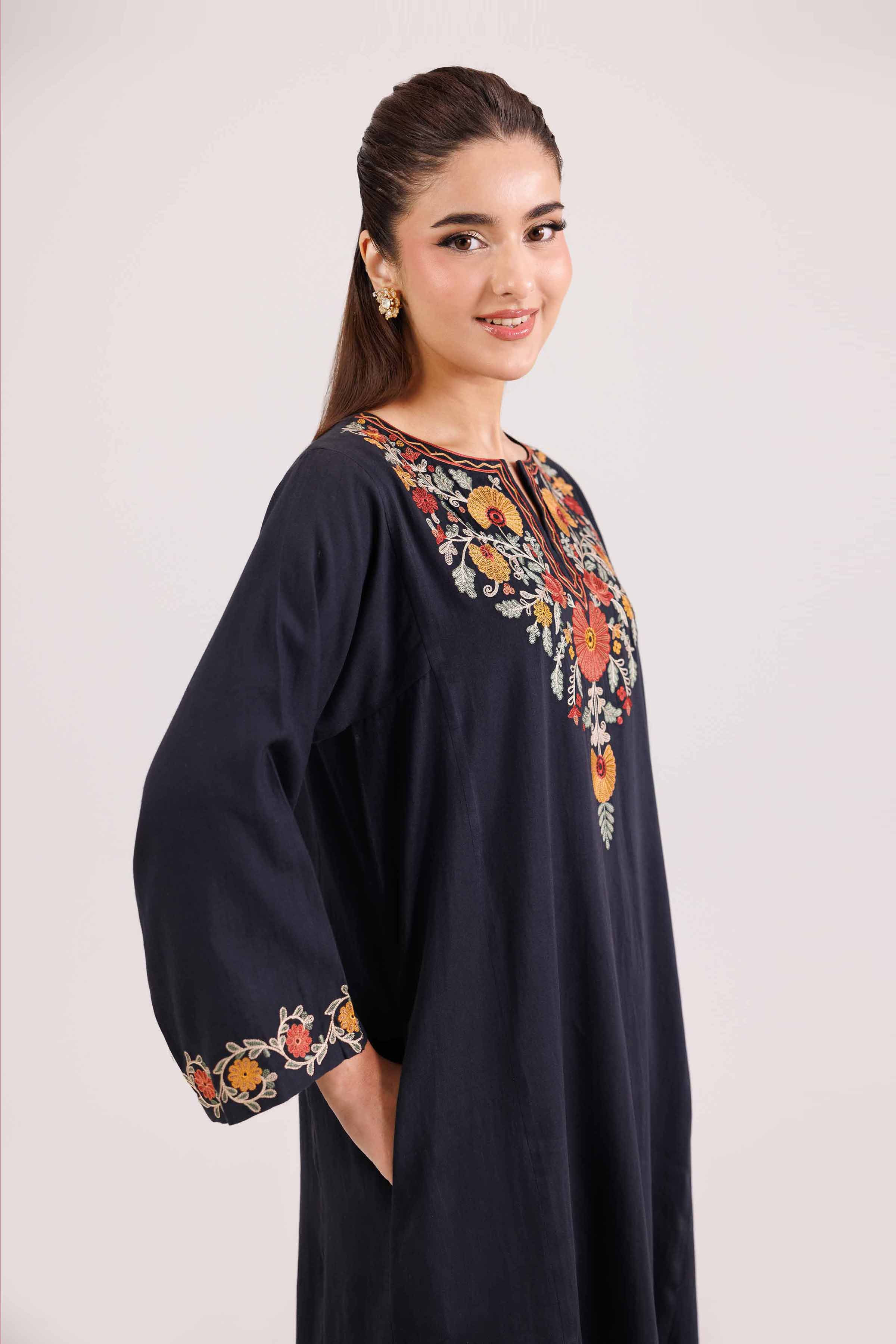 2 Piece - Embroidered Suit - KFW25-179 - Image 2