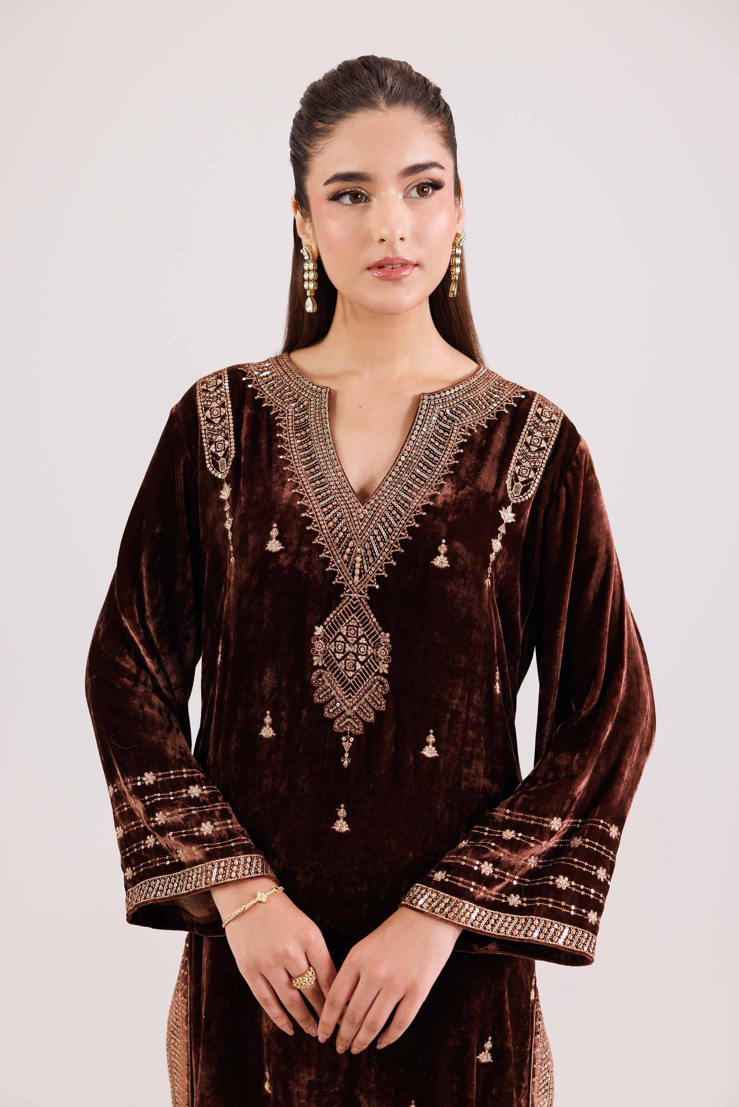 2 Piece - Embroidered Suit - KFW25-18