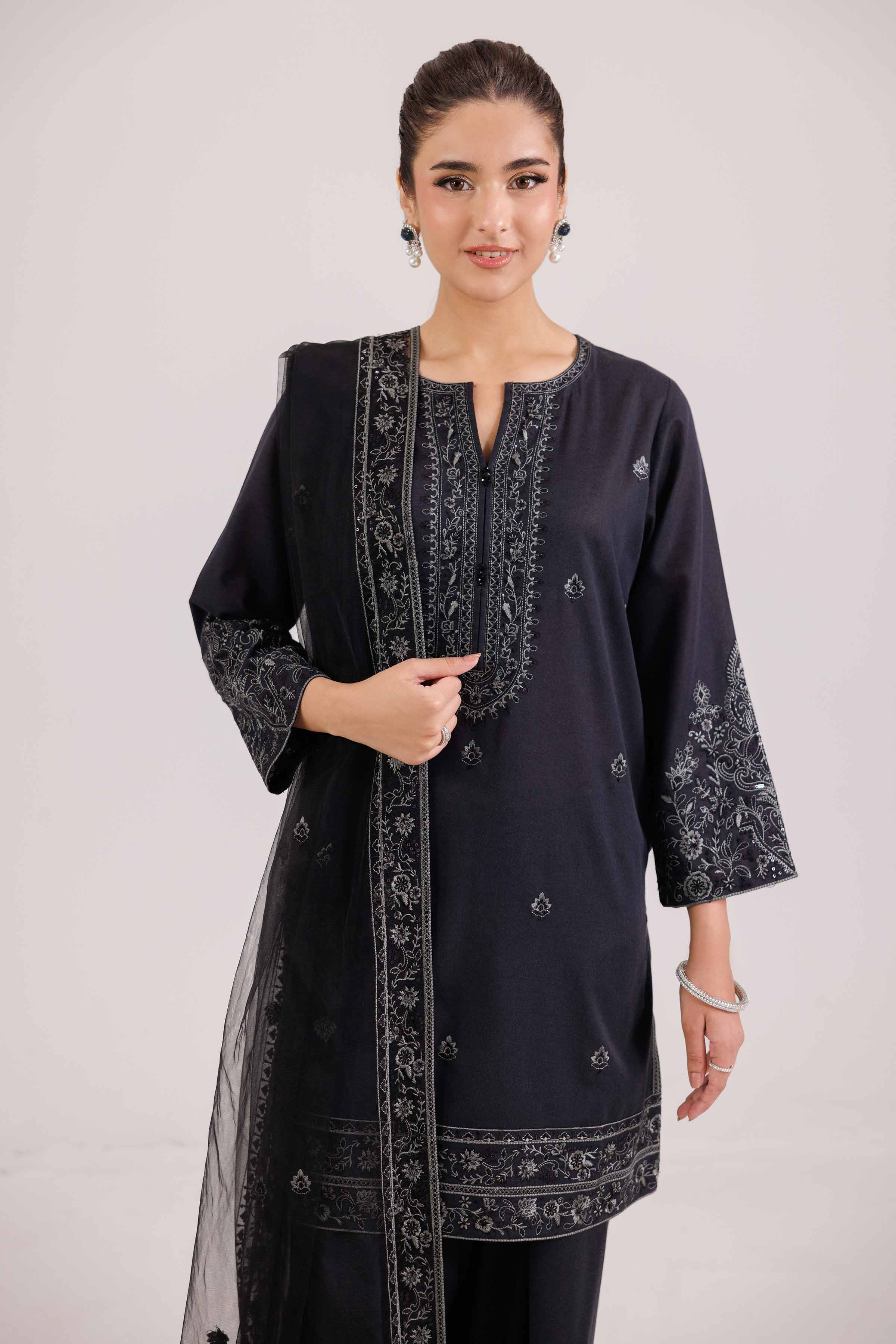 3 Piece - Embroidered Suit - KFW25-189 - Image 6