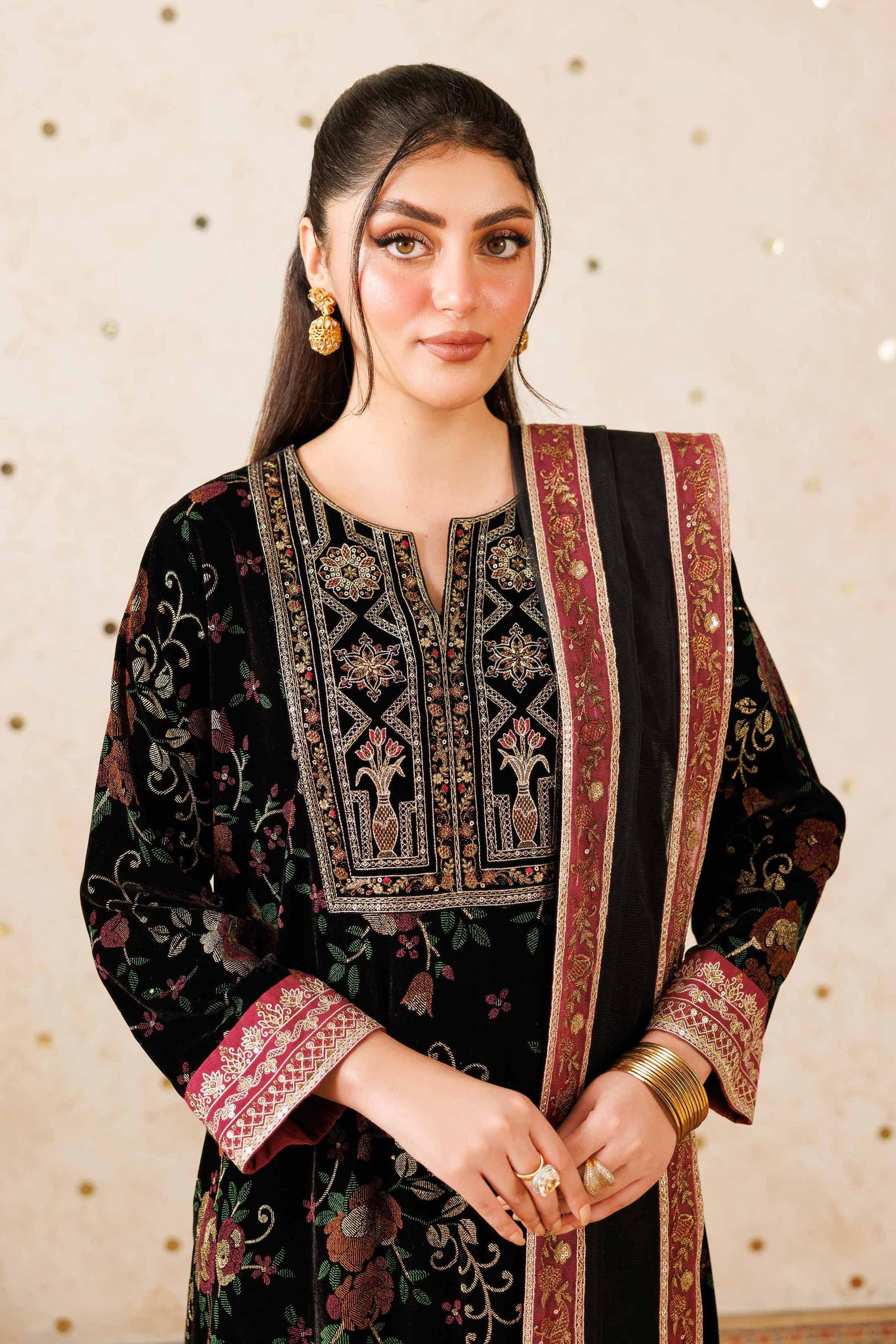 3 Piece - Embroidered Suit - KFW25-19 - Image 2