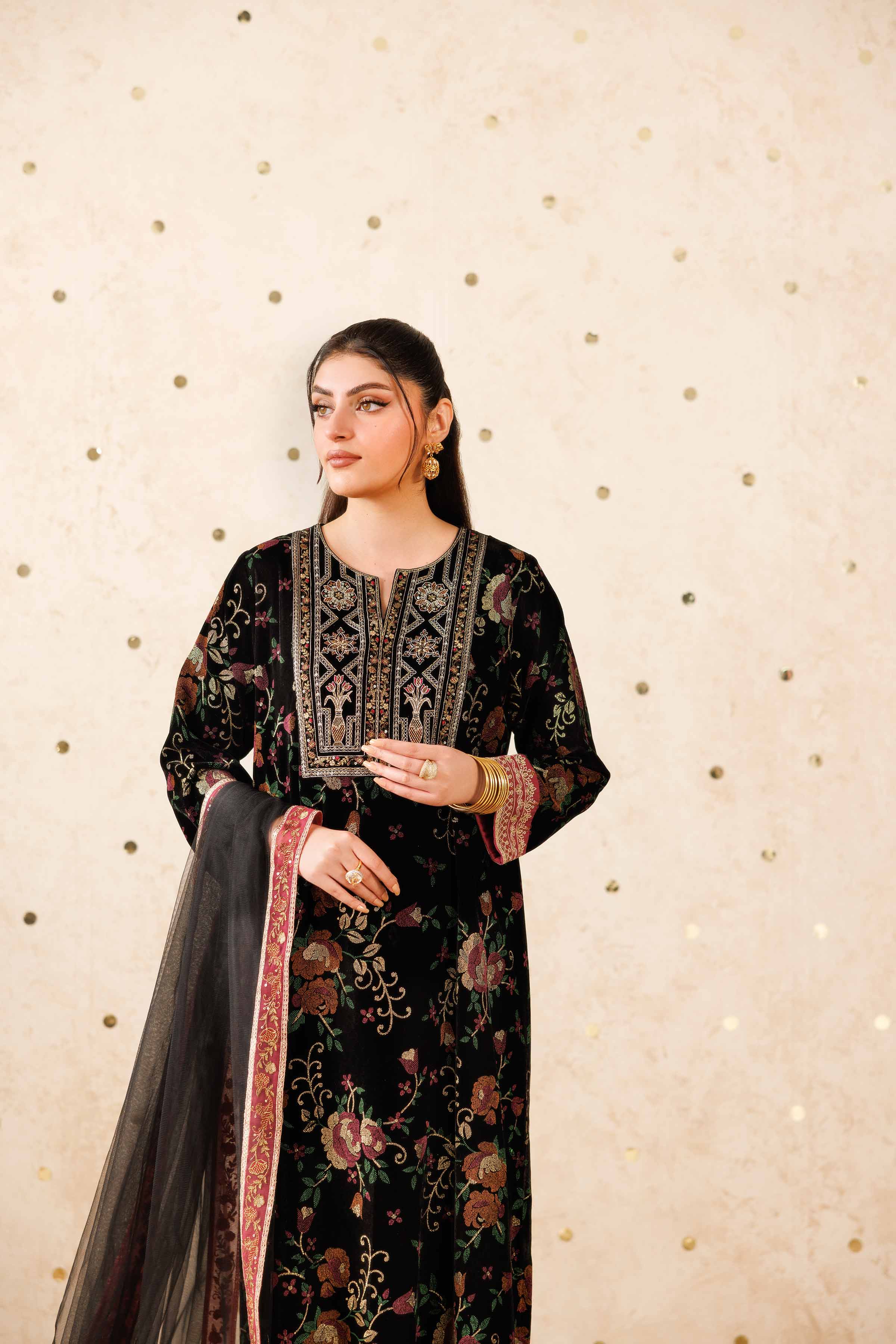3 Piece - Embroidered Suit - KFW25-19 - Image 8