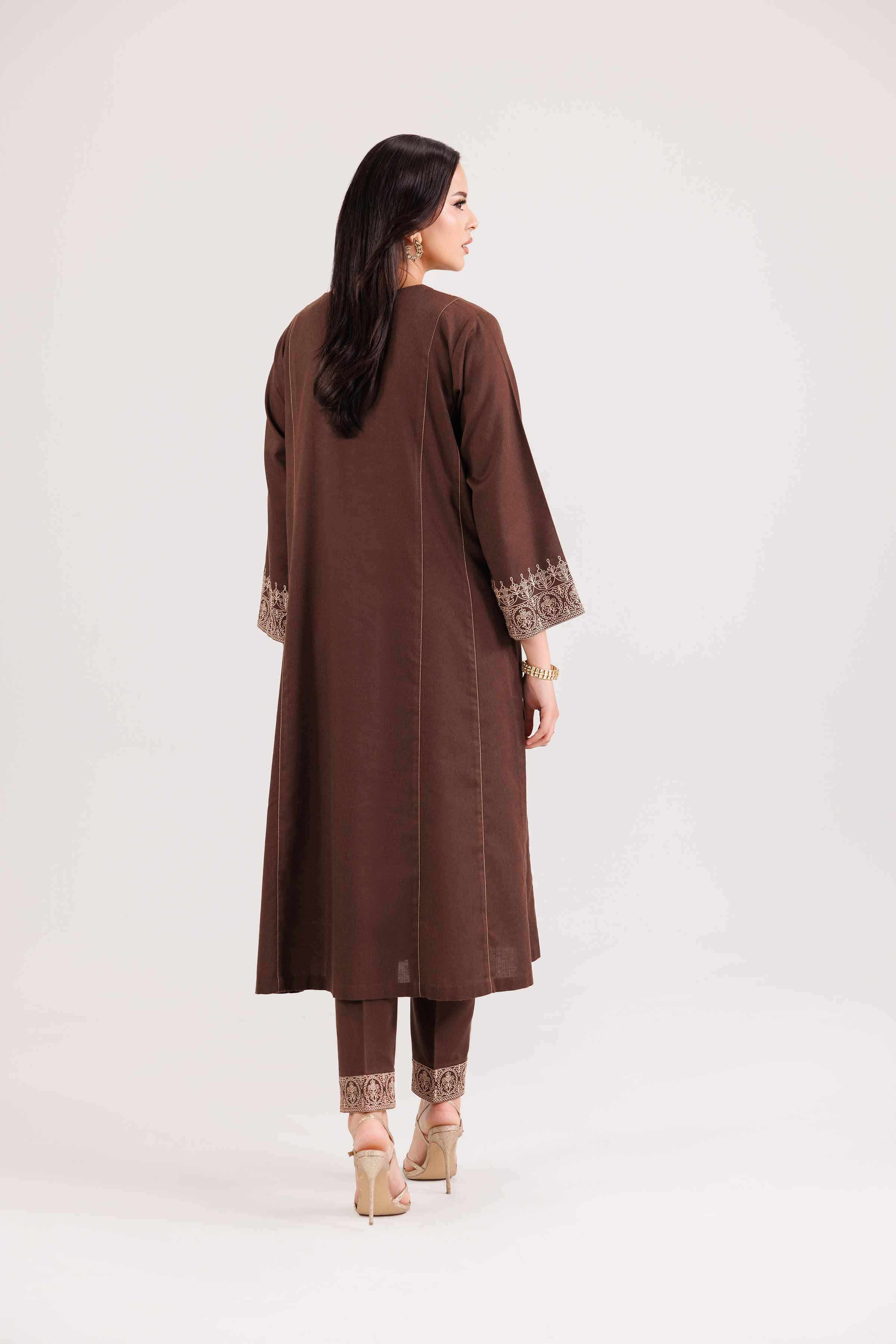 2 Piece - Embroidered Suit - KFW25-192 - Image 4
