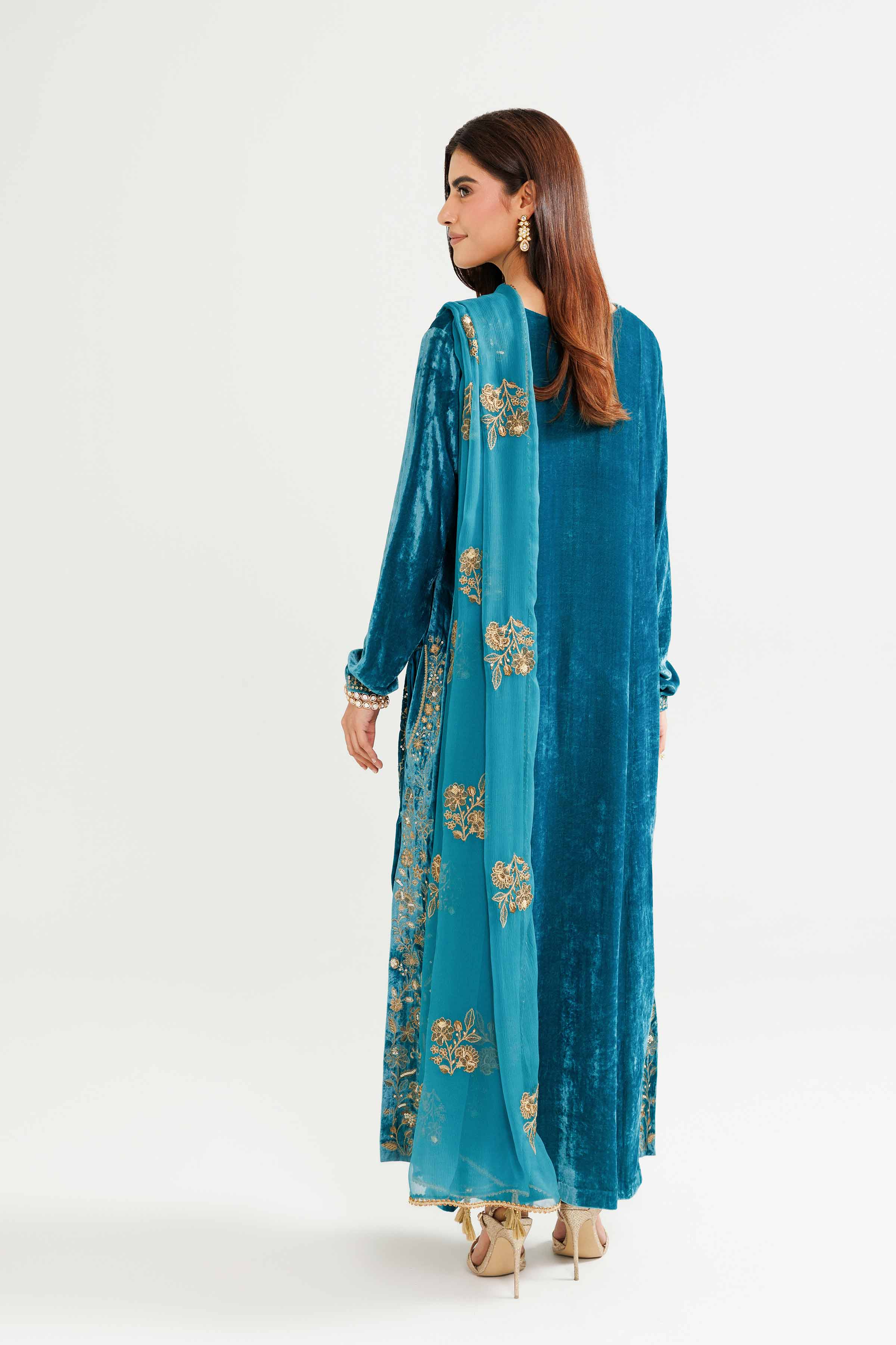 3 Piece - Embroidered Suit - KFW25-20 - Image 4