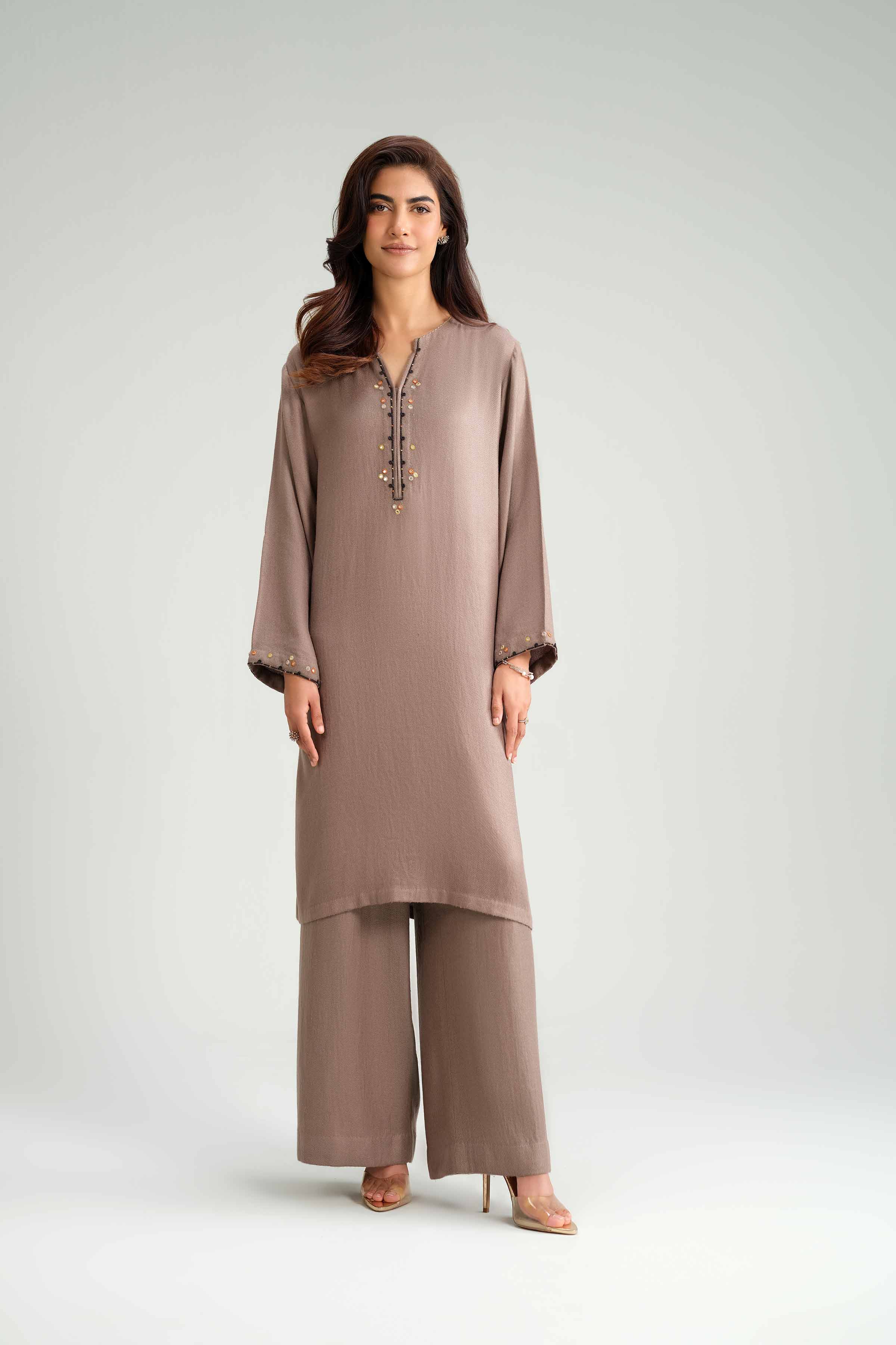 2 Piece - Embroidered Suit - KFW25-200 - Image 4