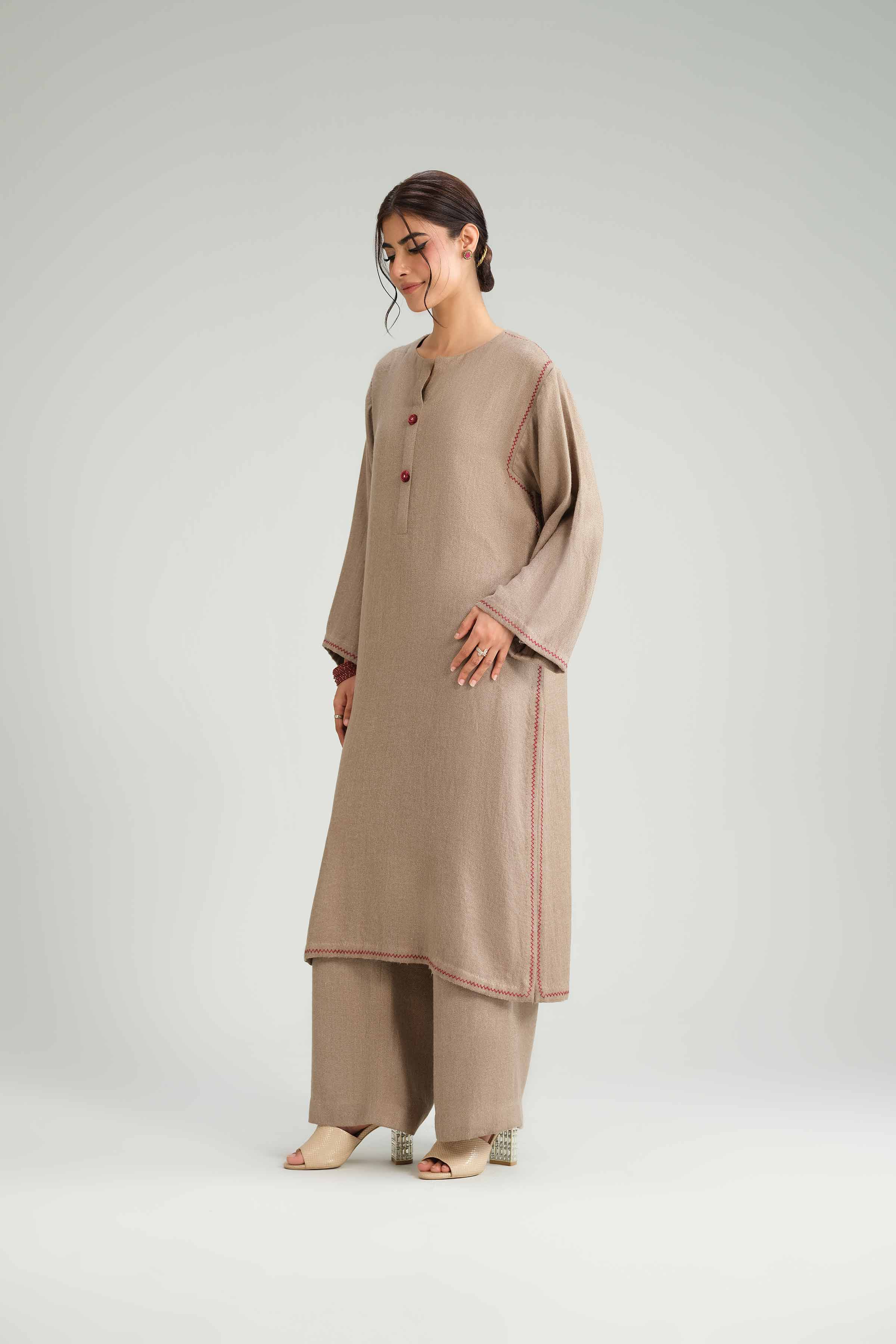 2 Piece - Embroidered Suit - KFW25-203 - Image 5