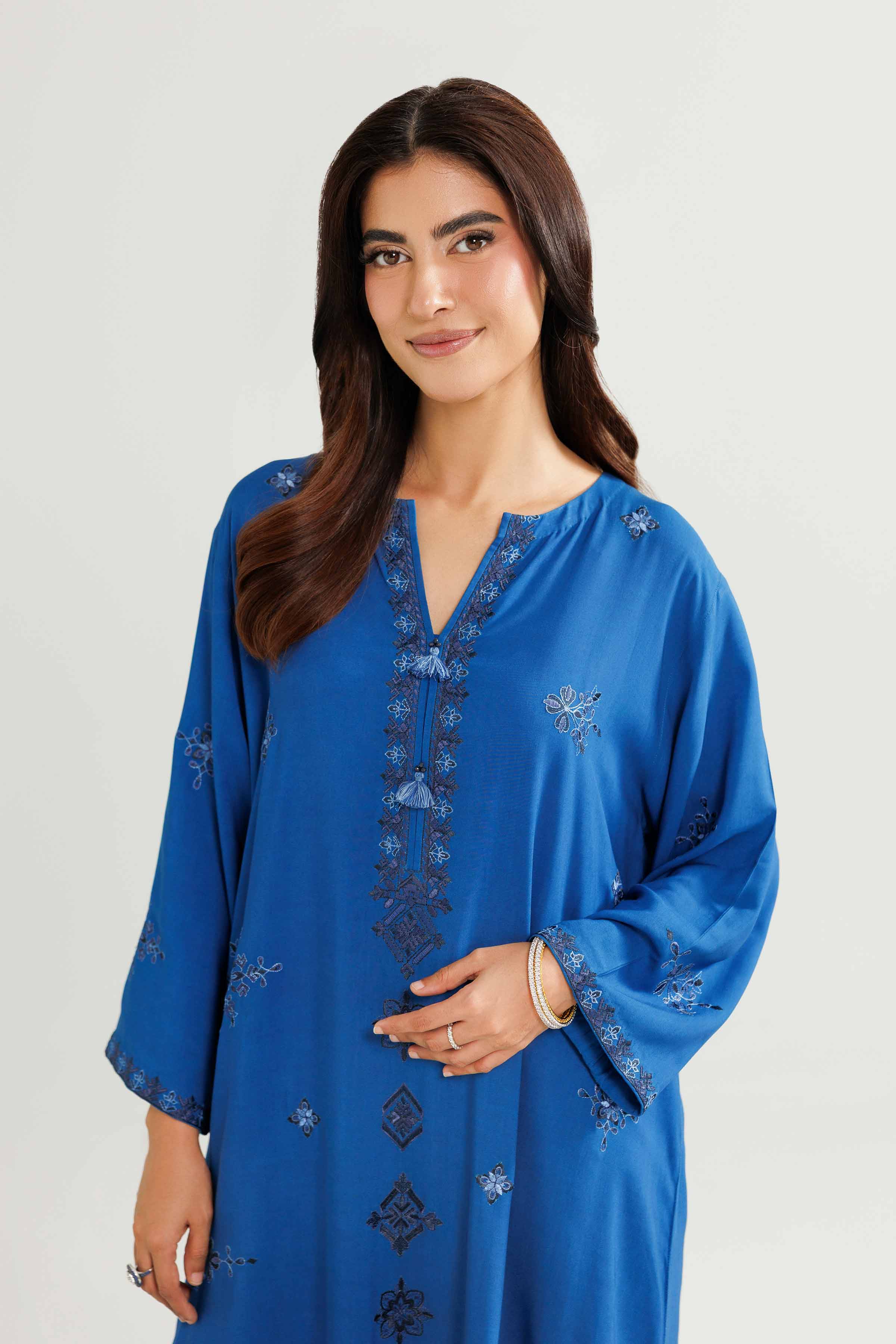 2 Piece - Embroidered Suit - KFW25-212 - Image 2