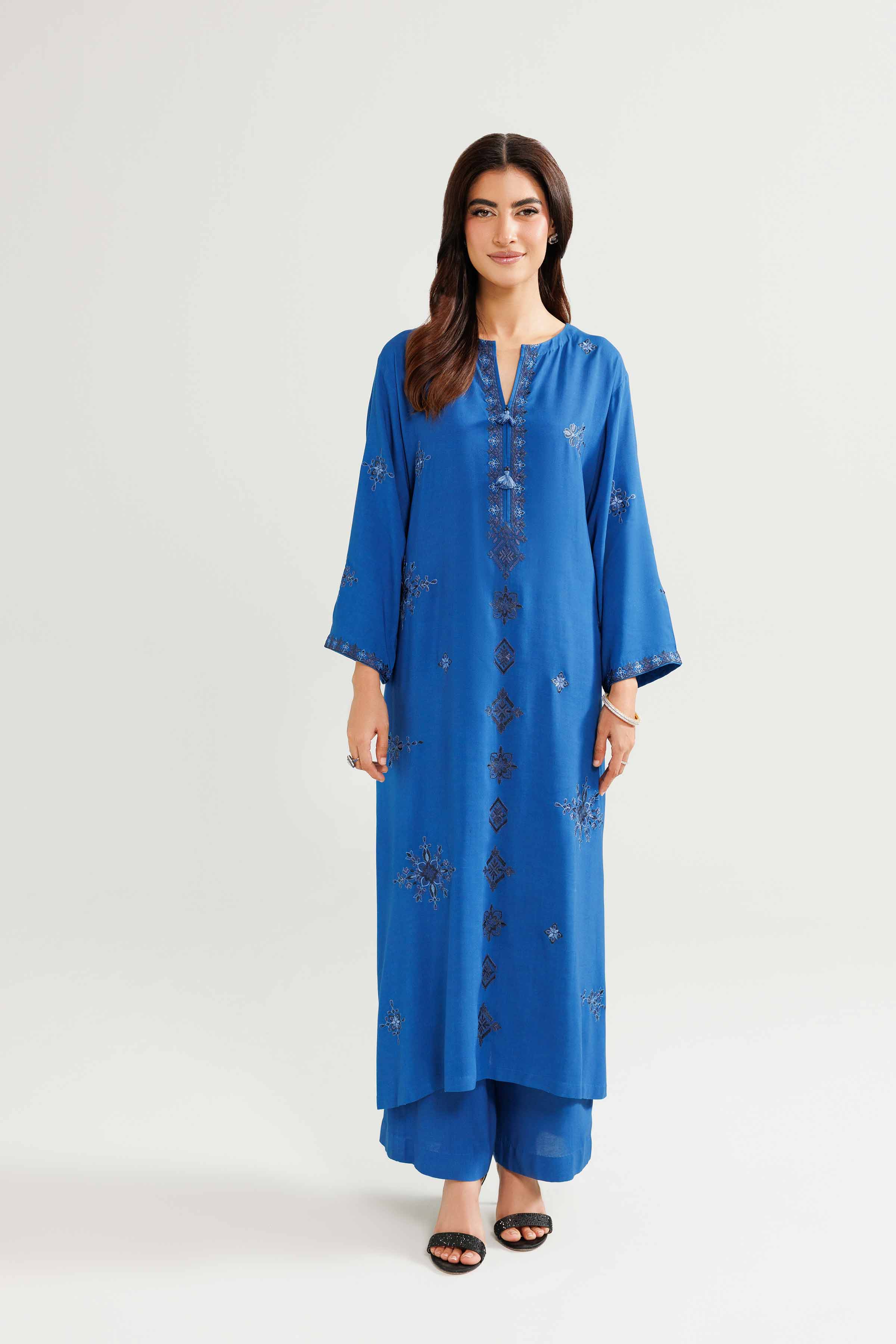 2 Piece - Embroidered Suit - KFW25-212 - Image 4