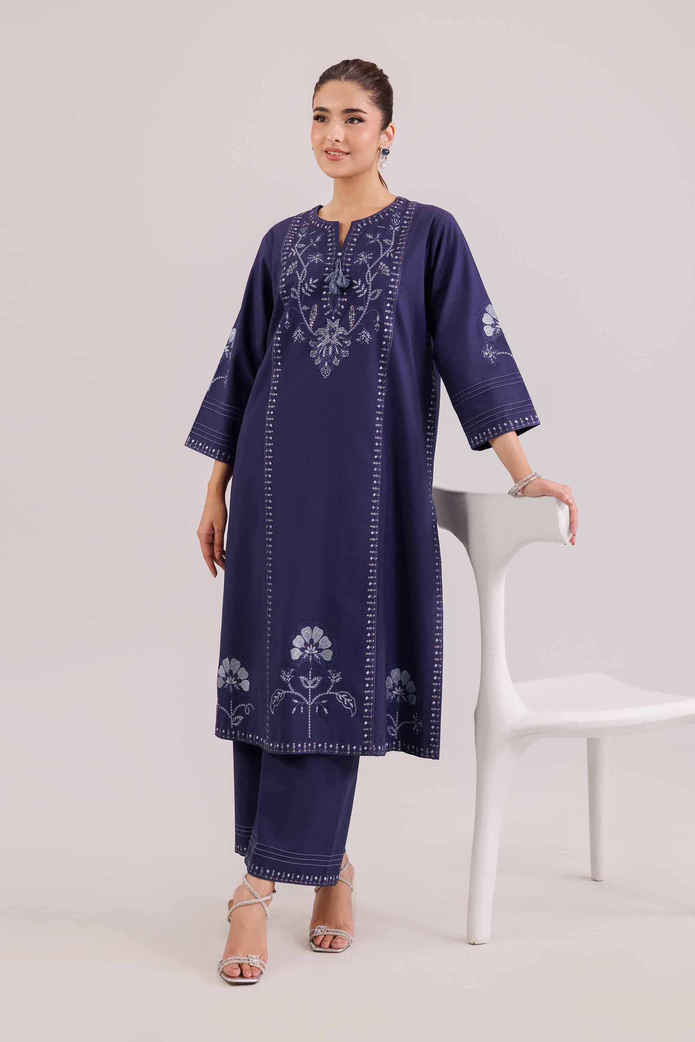 2 Piece - Embroidered Suit - KFW25-214
