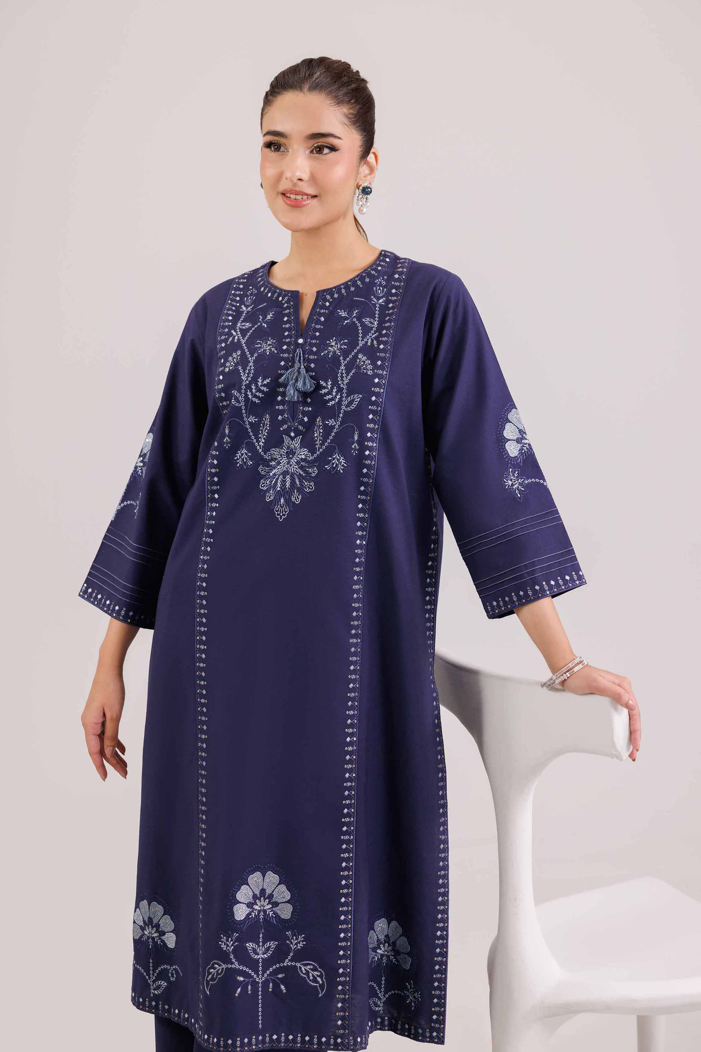 2 Piece - Embroidered Suit - KFW25-214 - Image 2