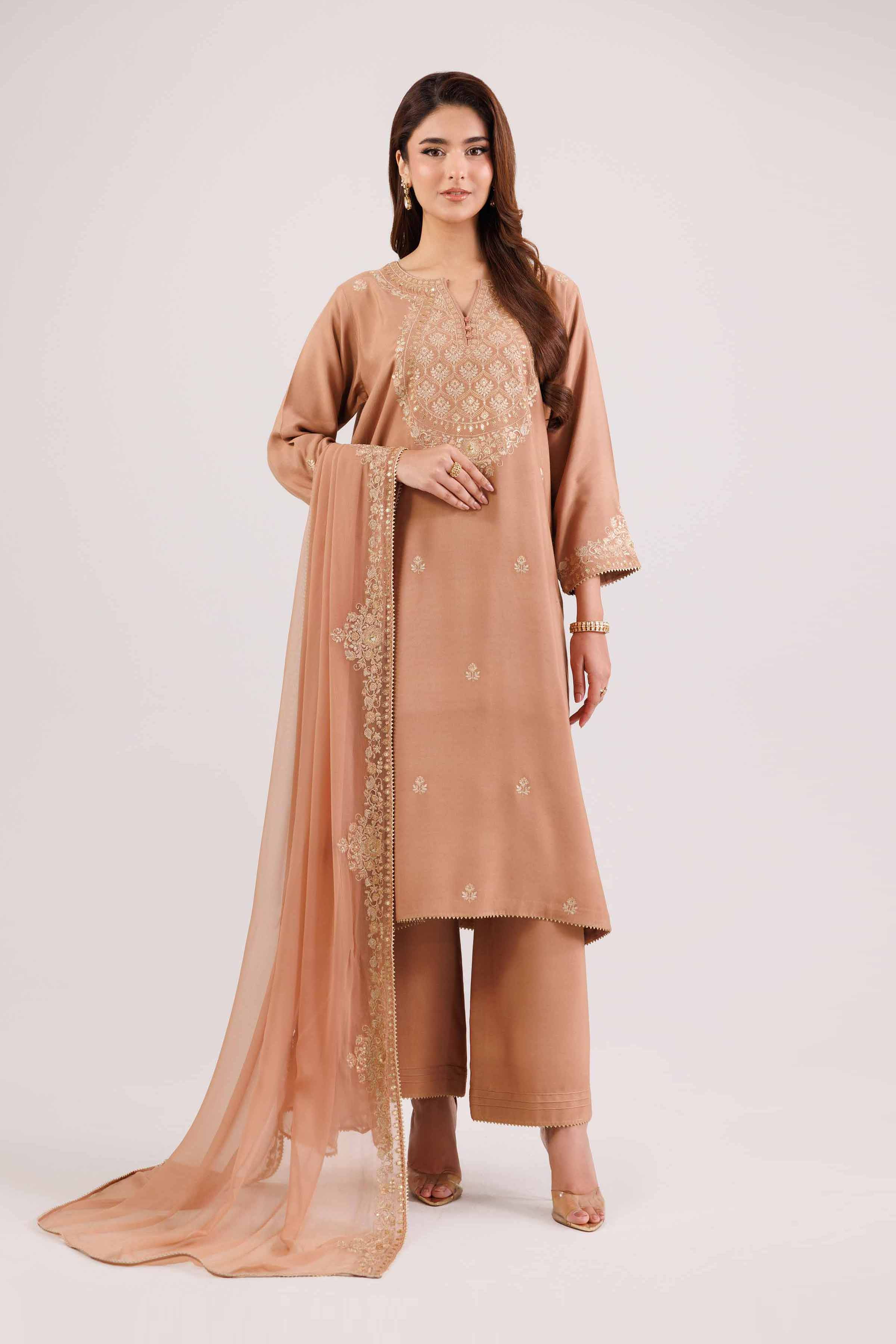 3 Piece - Embroidered Suit - KFW25-219 - Image 2