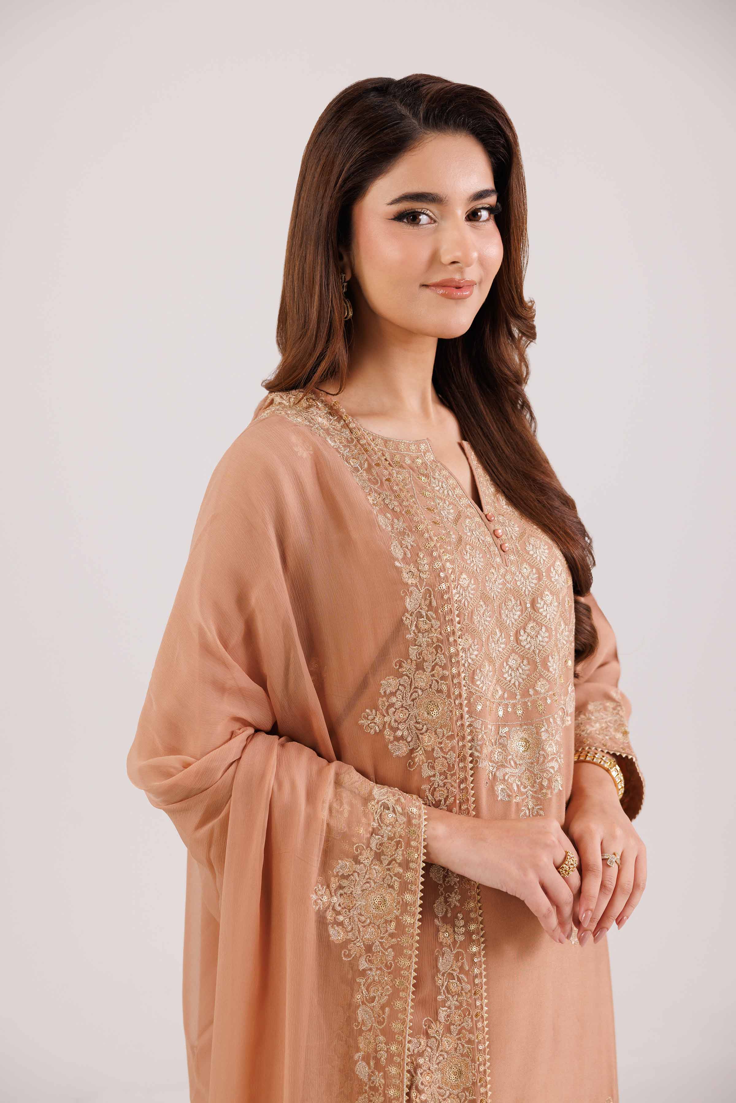 3 Piece - Embroidered Suit - KFW25-219 - Image 7