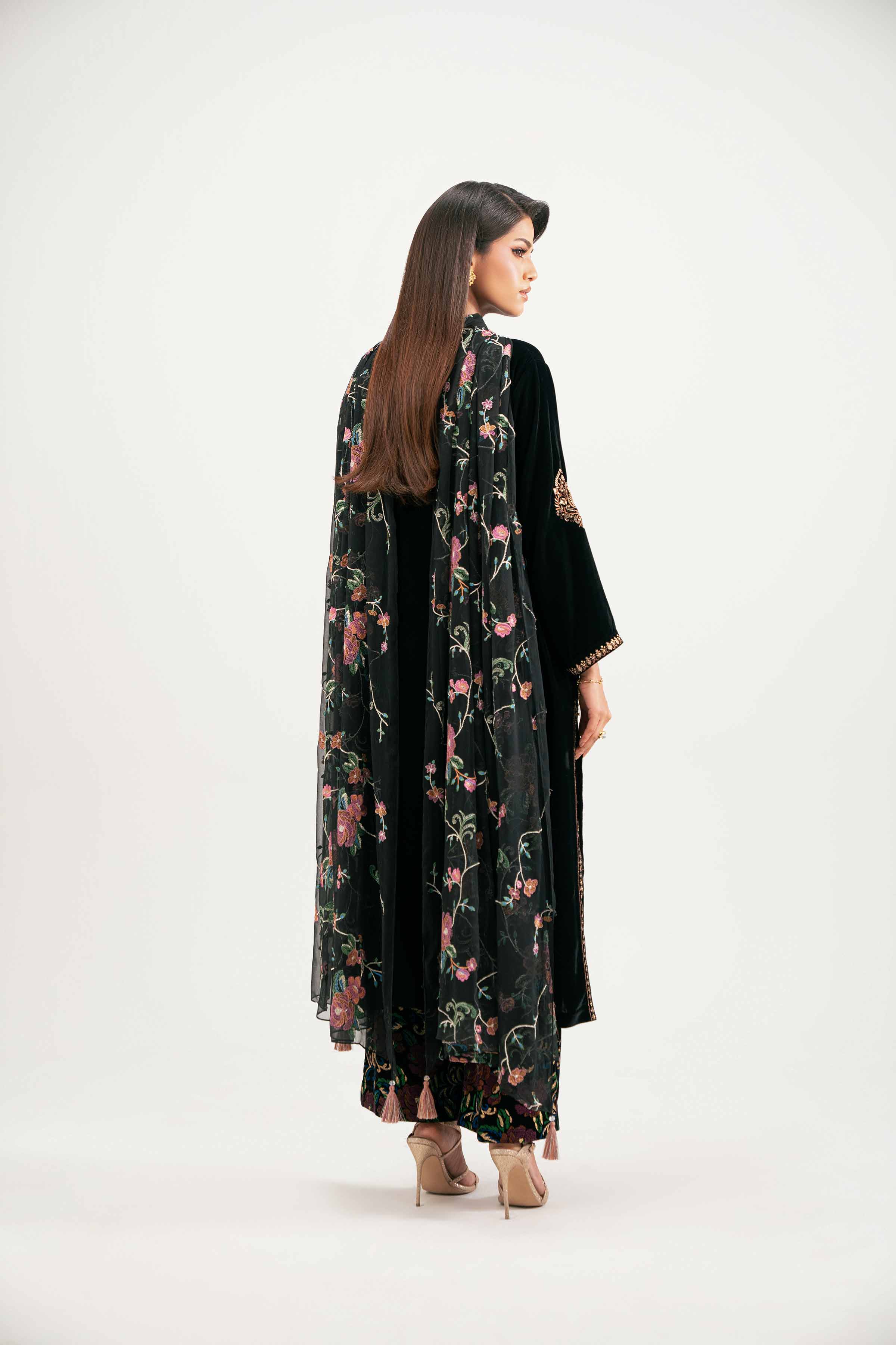 3 Piece - Printed Embroidered Suit - KFW25-22 - Image 3