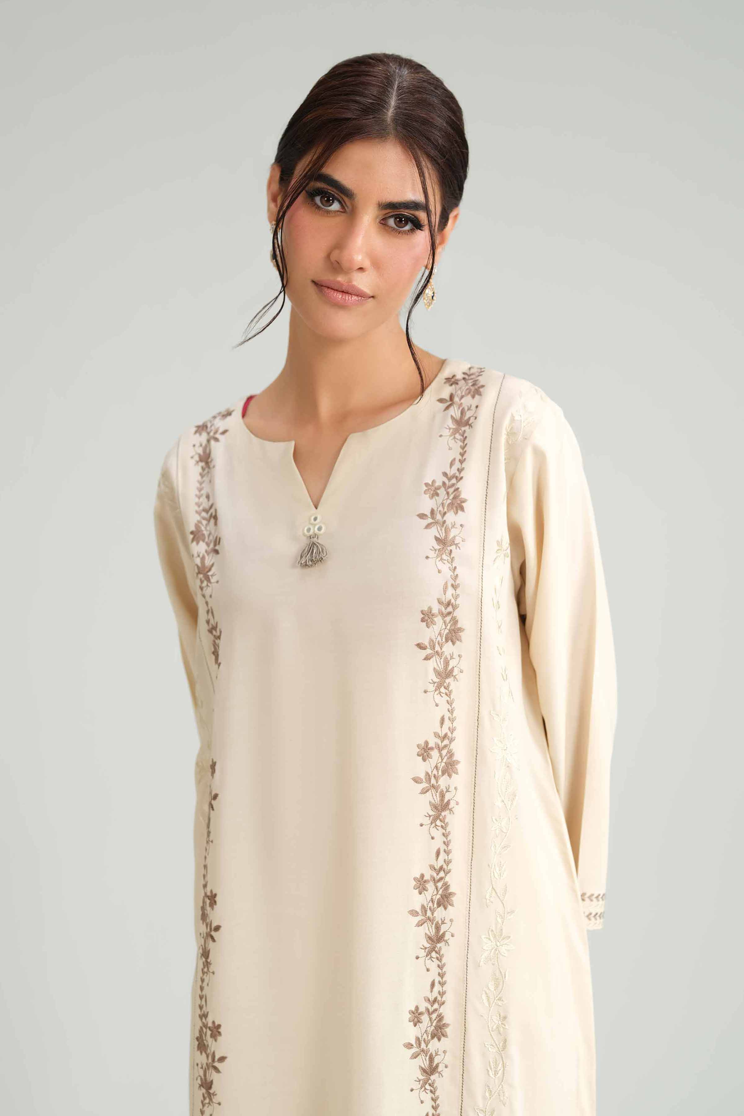 2 Piece - Embroidered Suit - KFW25-224 - Image 2