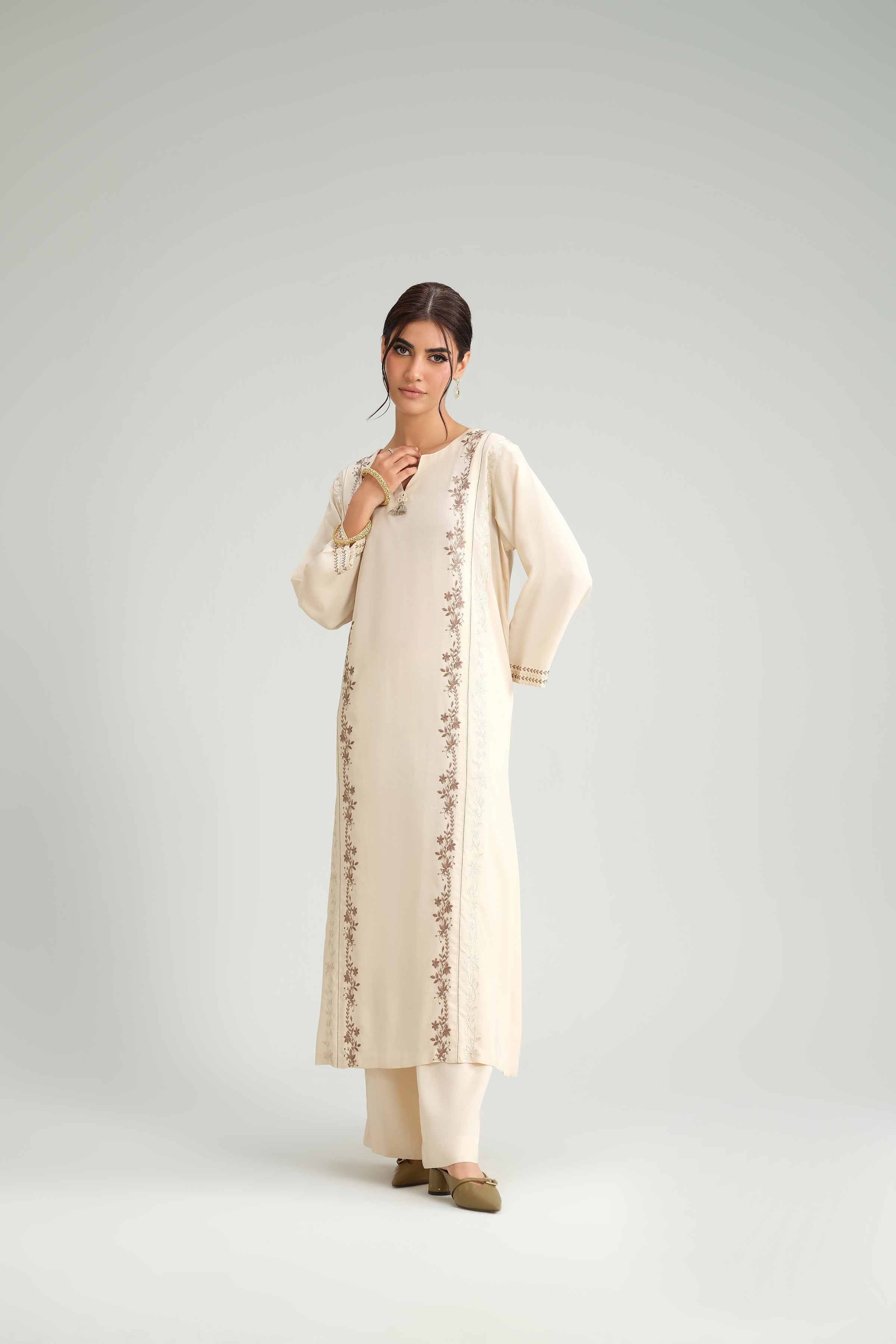 2 Piece - Embroidered Suit - KFW25-224 - Image 5