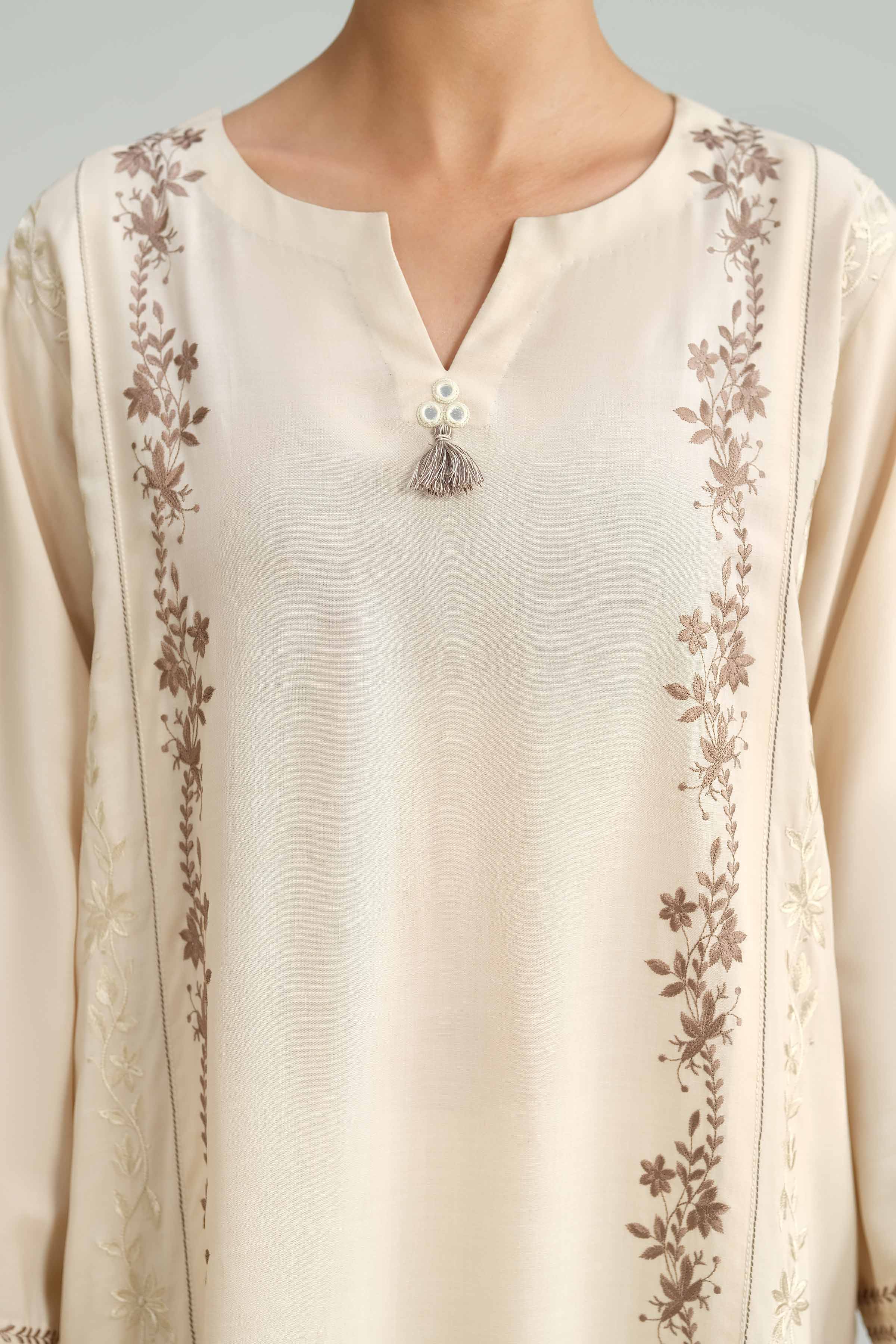 2 Piece - Embroidered Suit - KFW25-224 - Image 8
