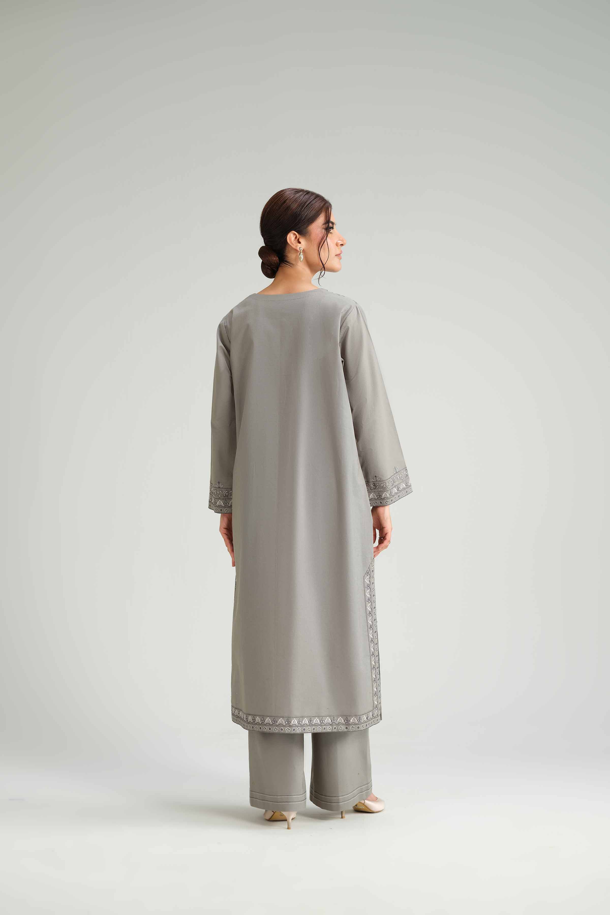2 Piece - Embroidered Suit - KFW25-225 - Image 3