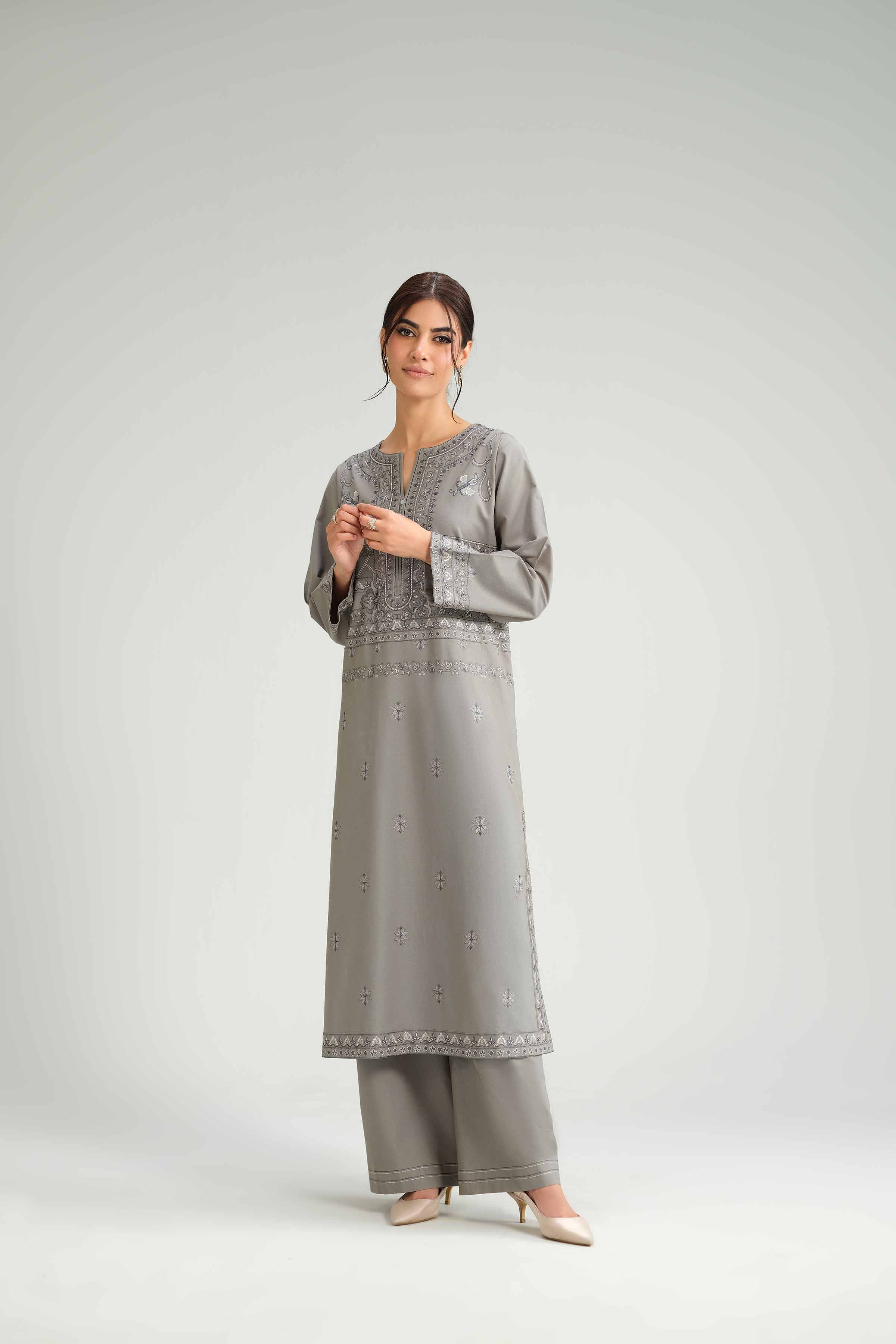 2 Piece - Embroidered Suit - KFW25-225 - Image 5