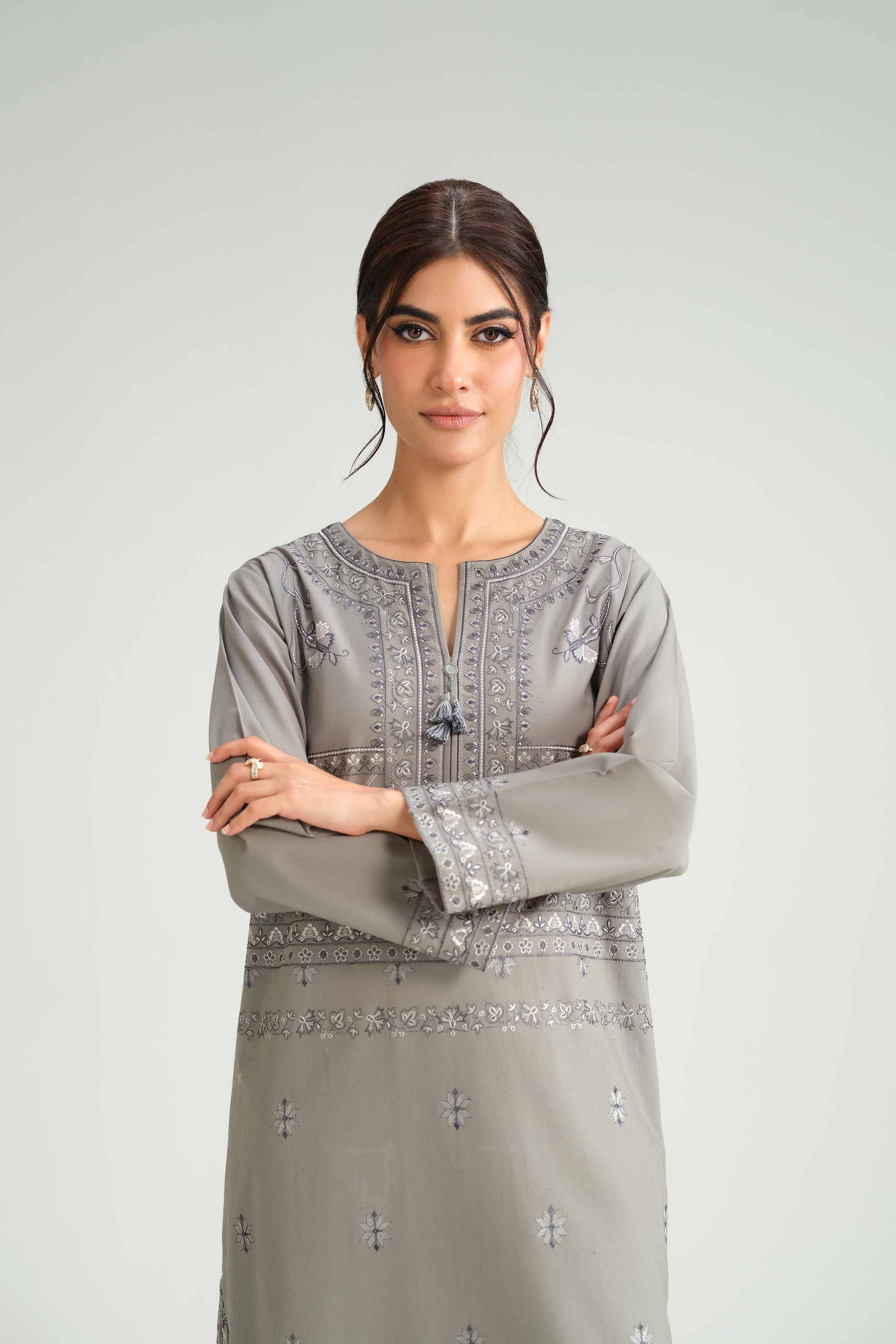 2 Piece - Embroidered Suit - KFW25-225 - Image 7