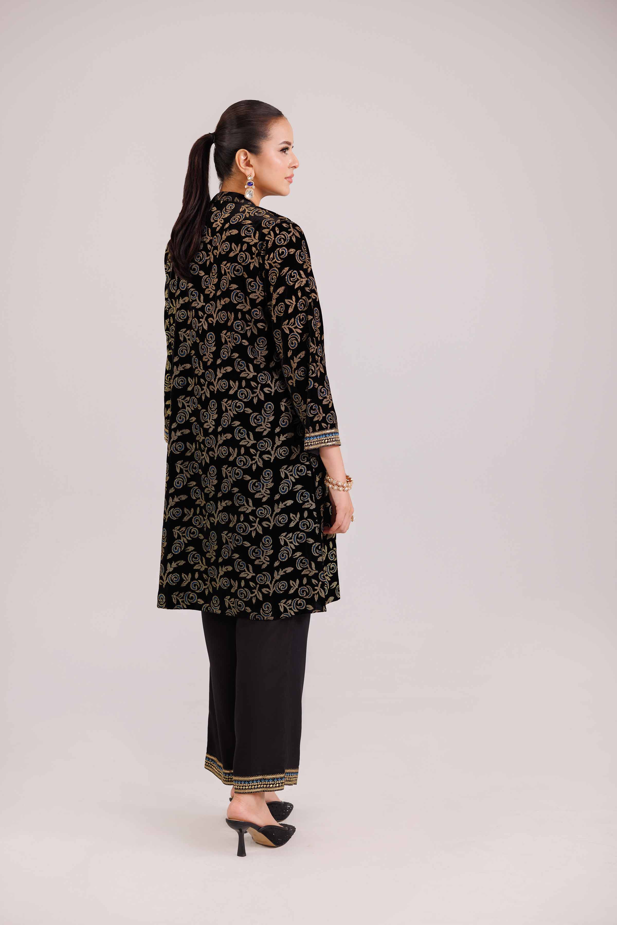 3 Piece - Printed Embroidered Suit - KFW25-24 - Image 3