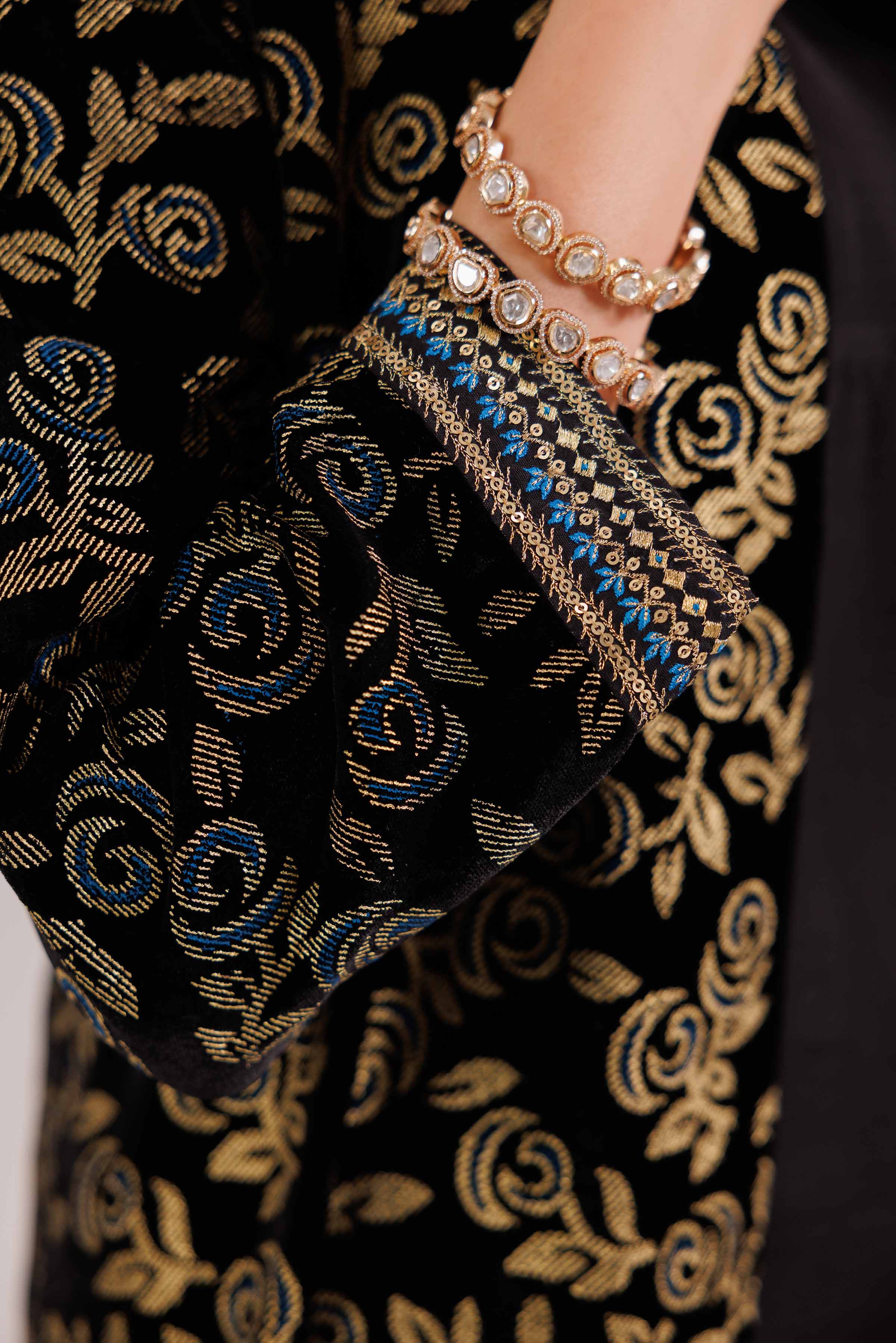 3 Piece - Printed Embroidered Suit - KFW25-24 - Image 7