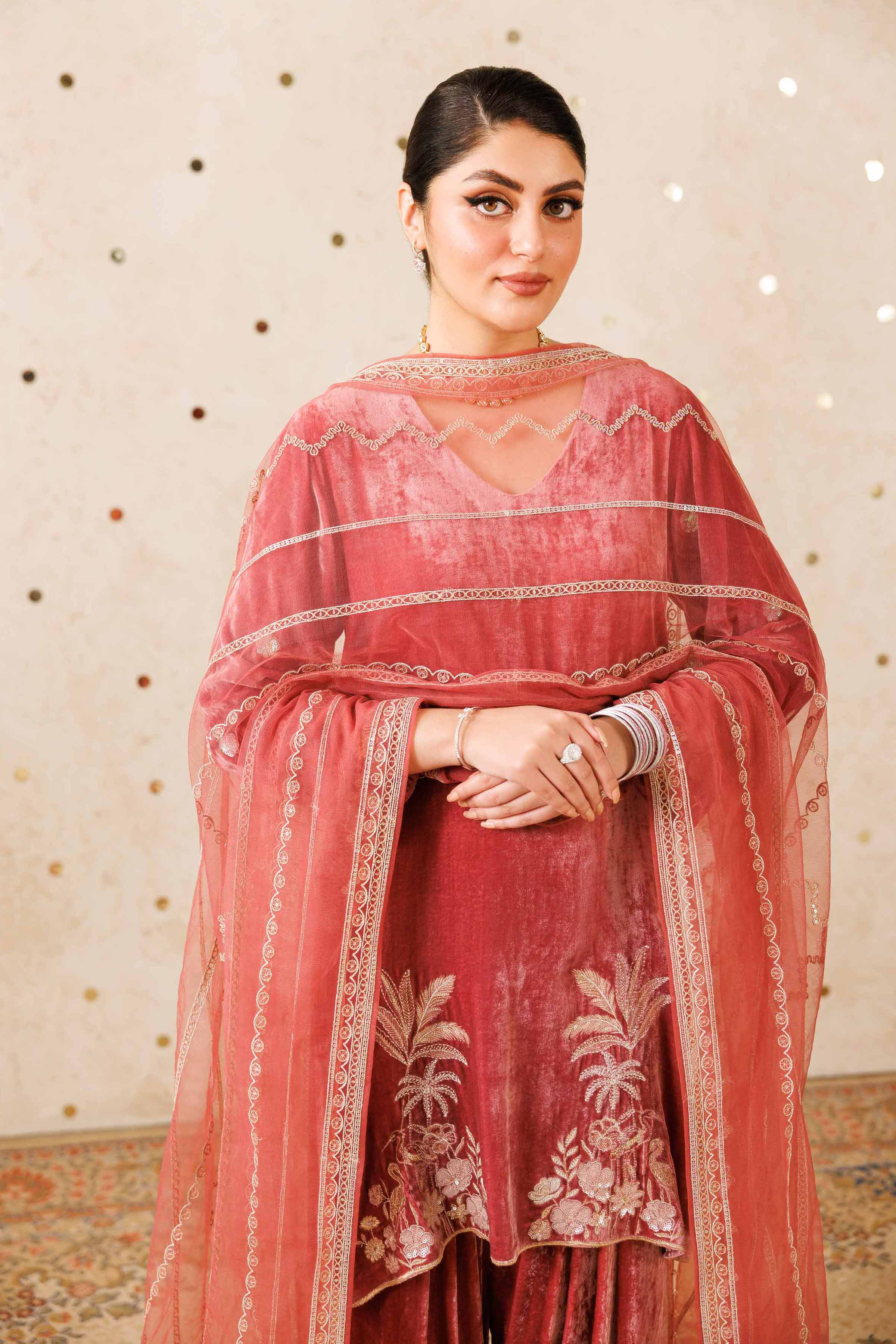 3 Piece - Embroidered Suit - KFW25-25 - Image 2