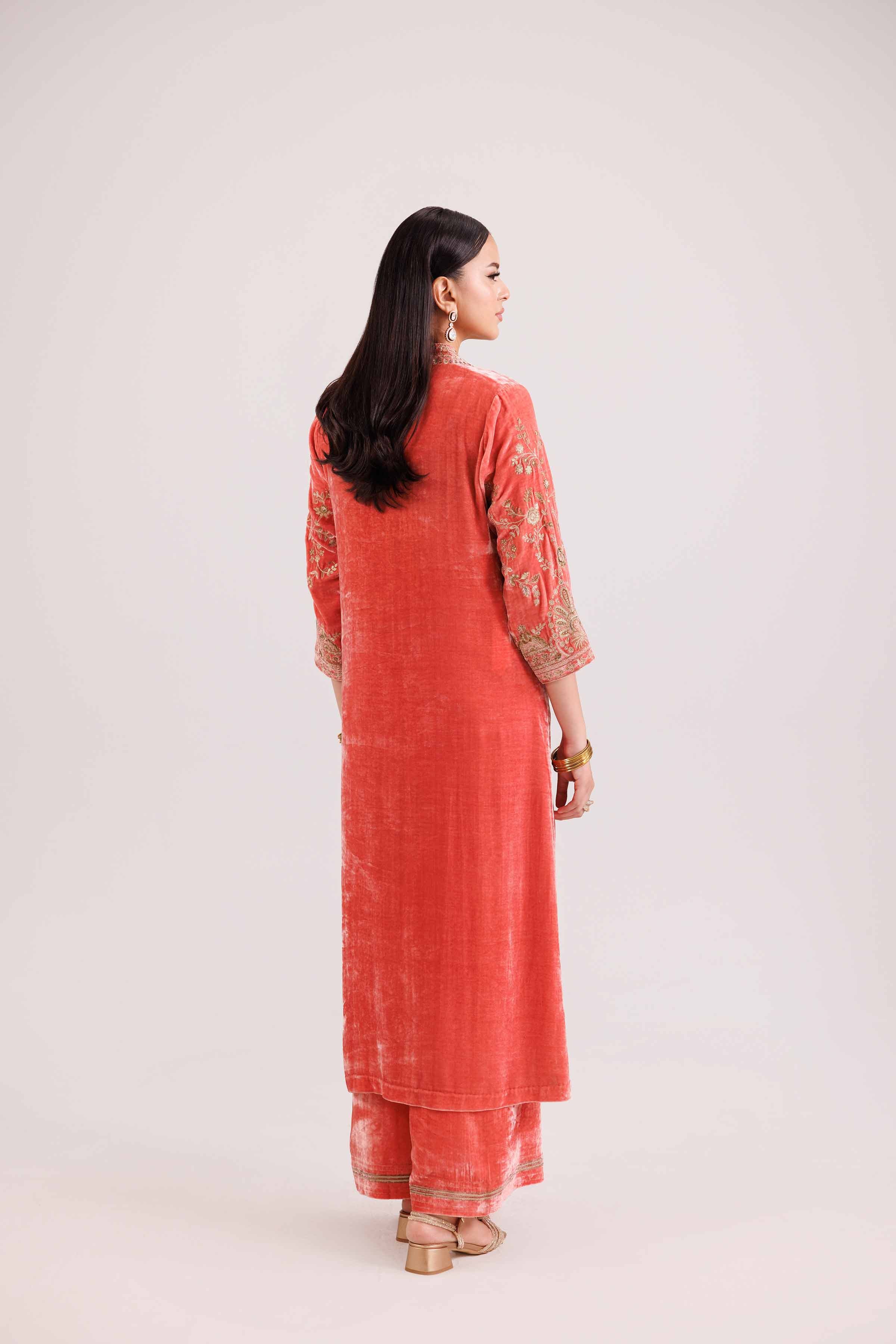 2 Piece - Embroidered Suit - KFW25-26 - Image 5