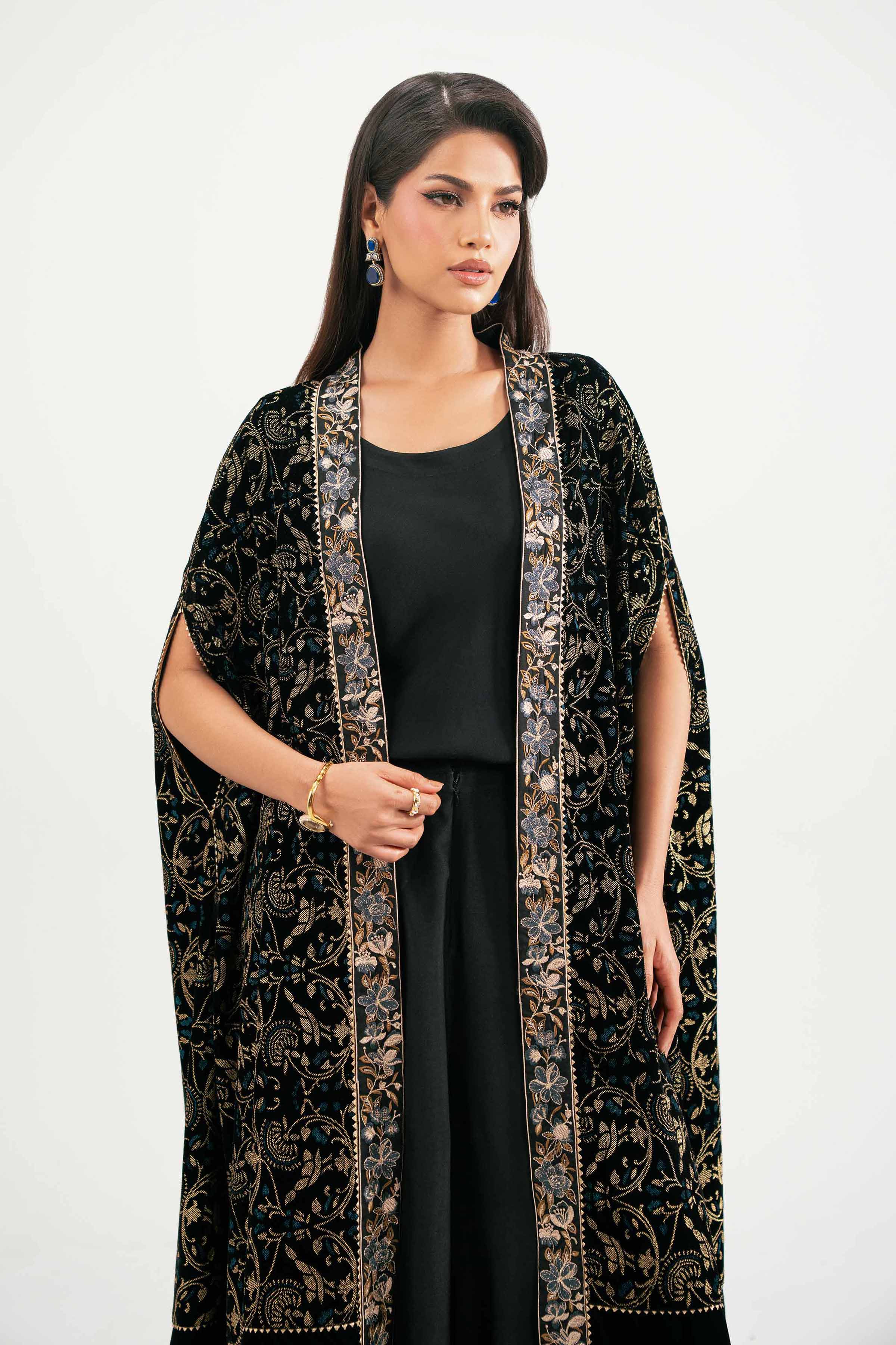 3 Piece - Printed Embroidered Suit - KFW25-27