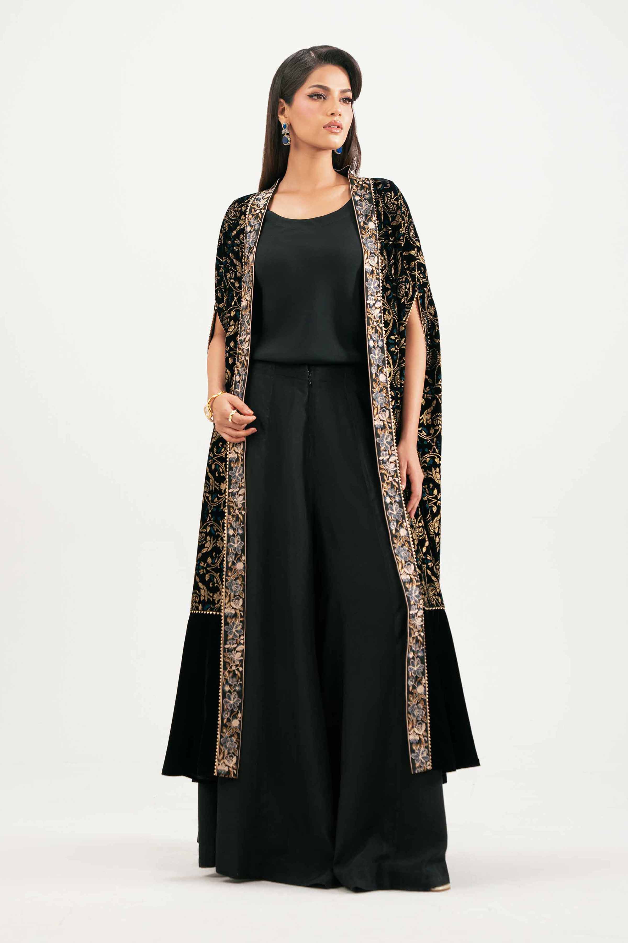 3 Piece - Printed Embroidered Suit - KFW25-27 - Image 2