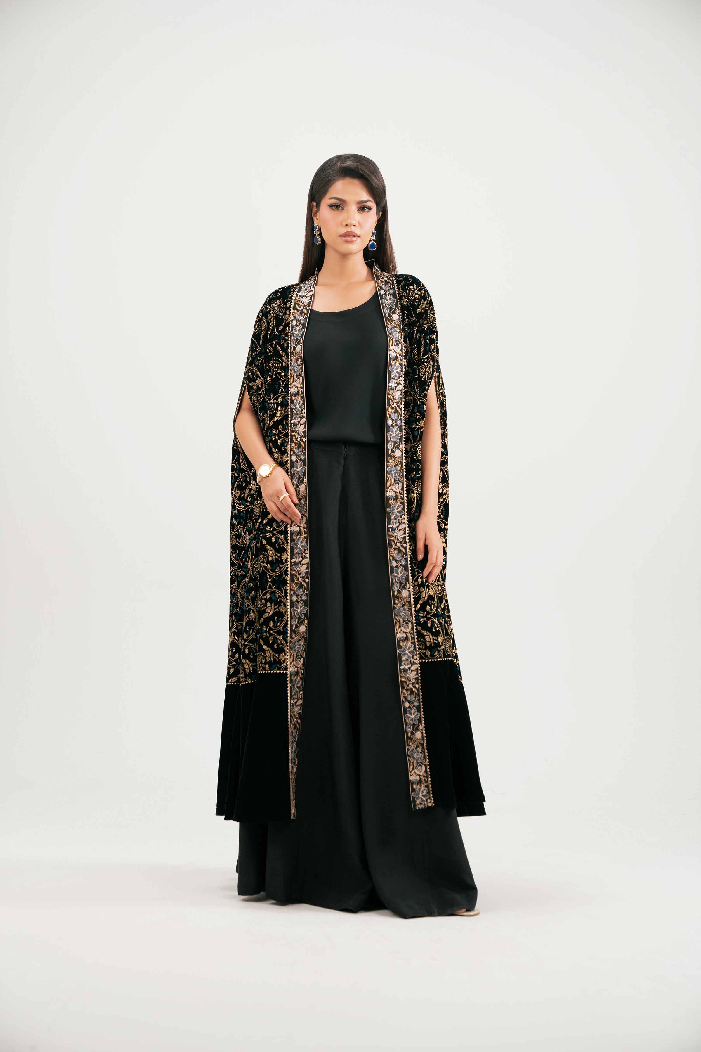 3 Piece - Printed Embroidered Suit - KFW25-27 - Image 4