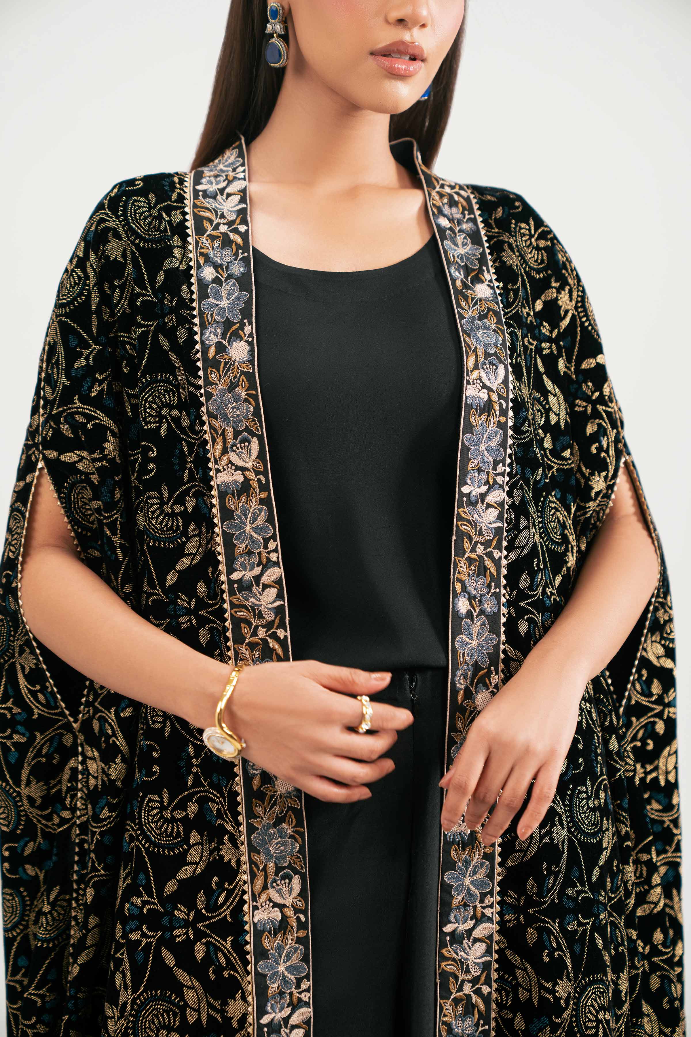 3 Piece - Printed Embroidered Suit - KFW25-27 - Image 7