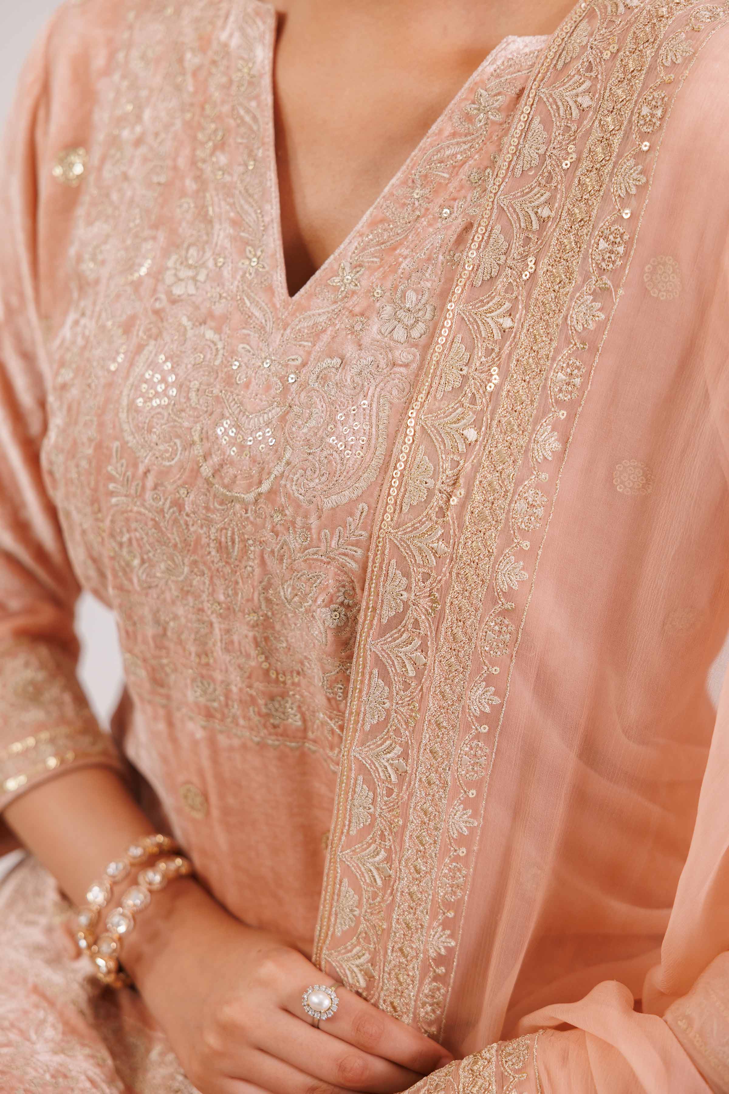 3 Piece - Embroidered Suit - KFW25-28 - Image 8