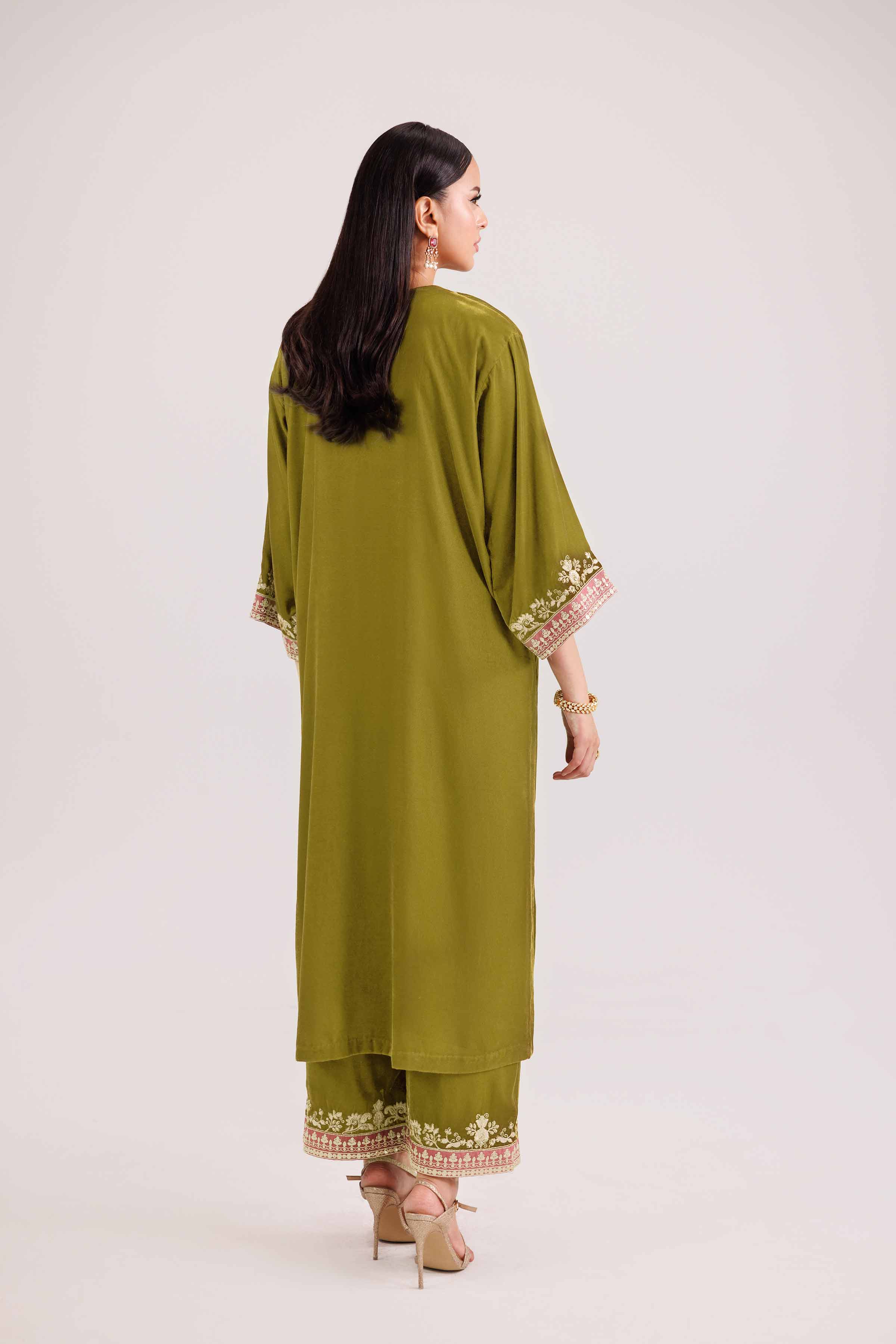 2 Piece - Embroidered Suit - KFW25-30 - Image 2