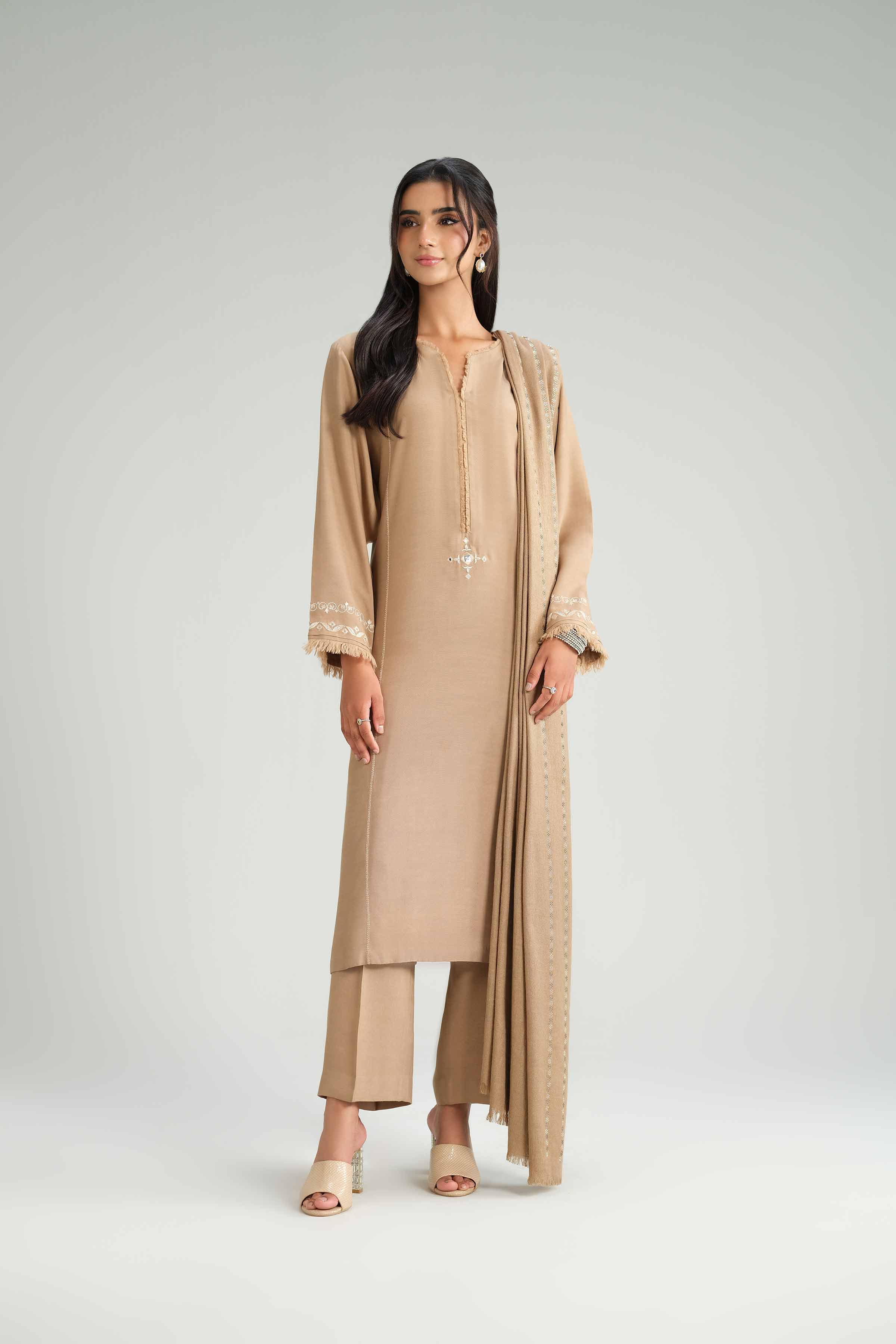 3 Piece - Embroidered Suit - KFW25-67 - Image 5