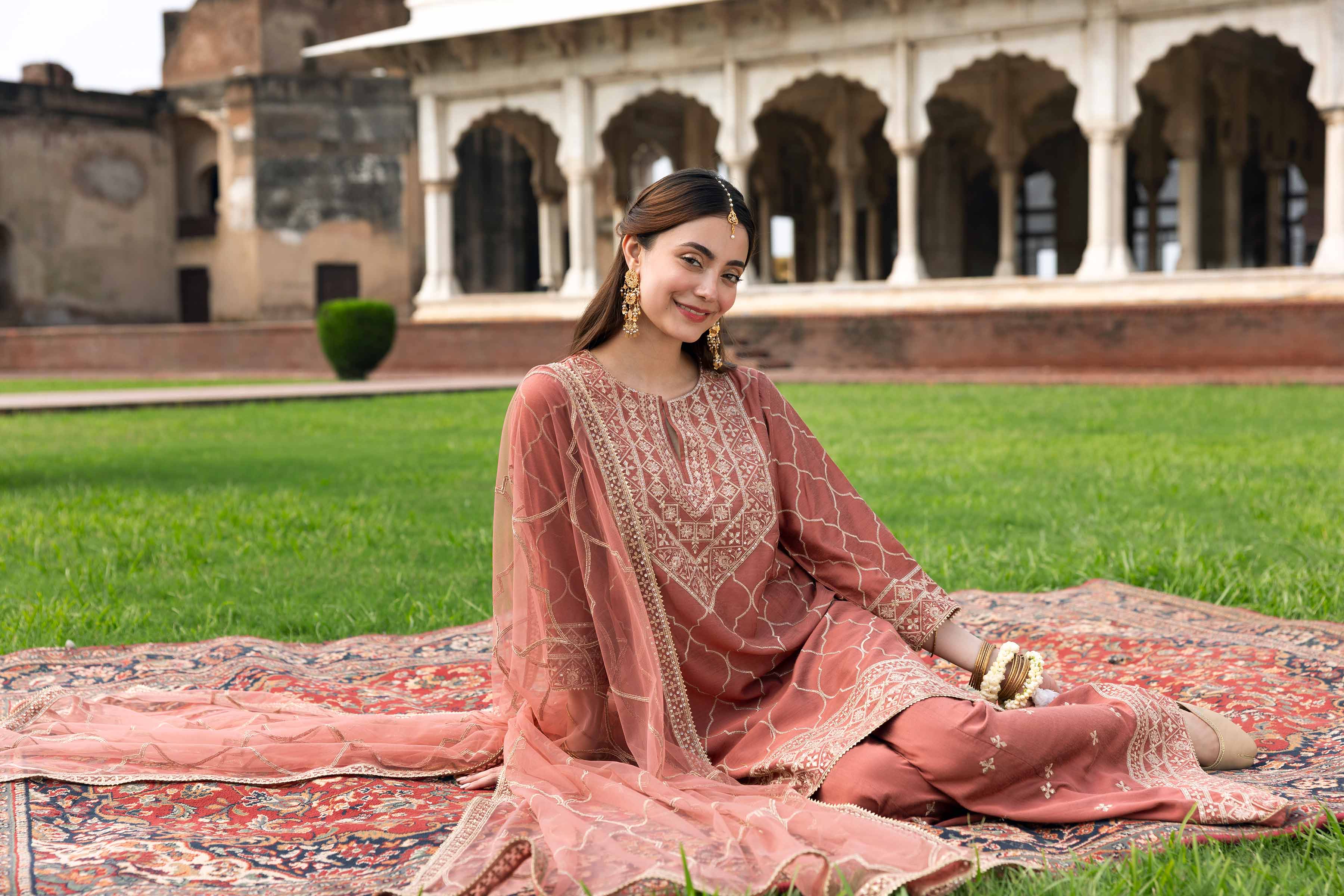 3 Piece - Embroidered Suit - KFW25-74 - Image 5