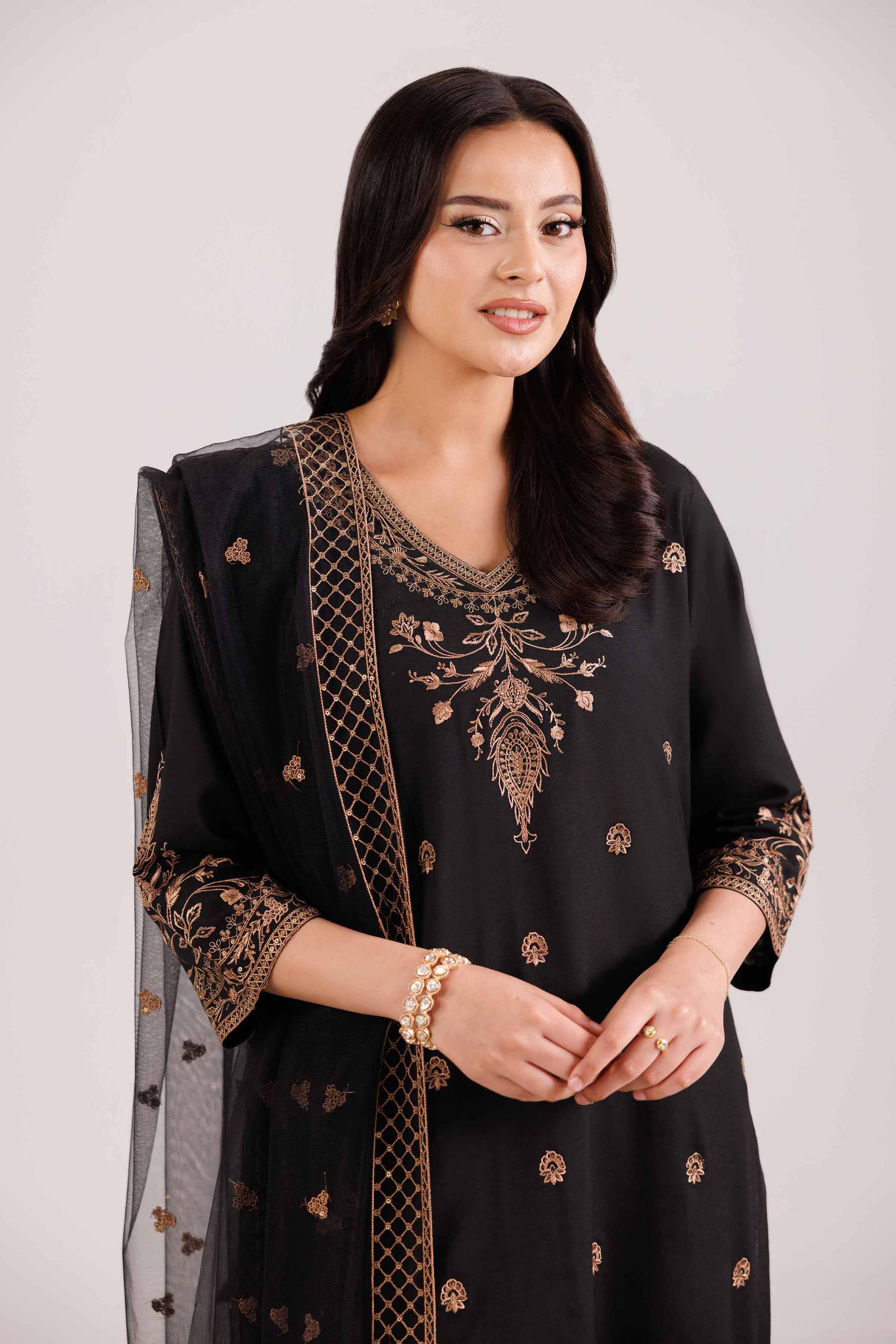 3 Piece - Embroidered Suit - KFW25-75 - Image 2