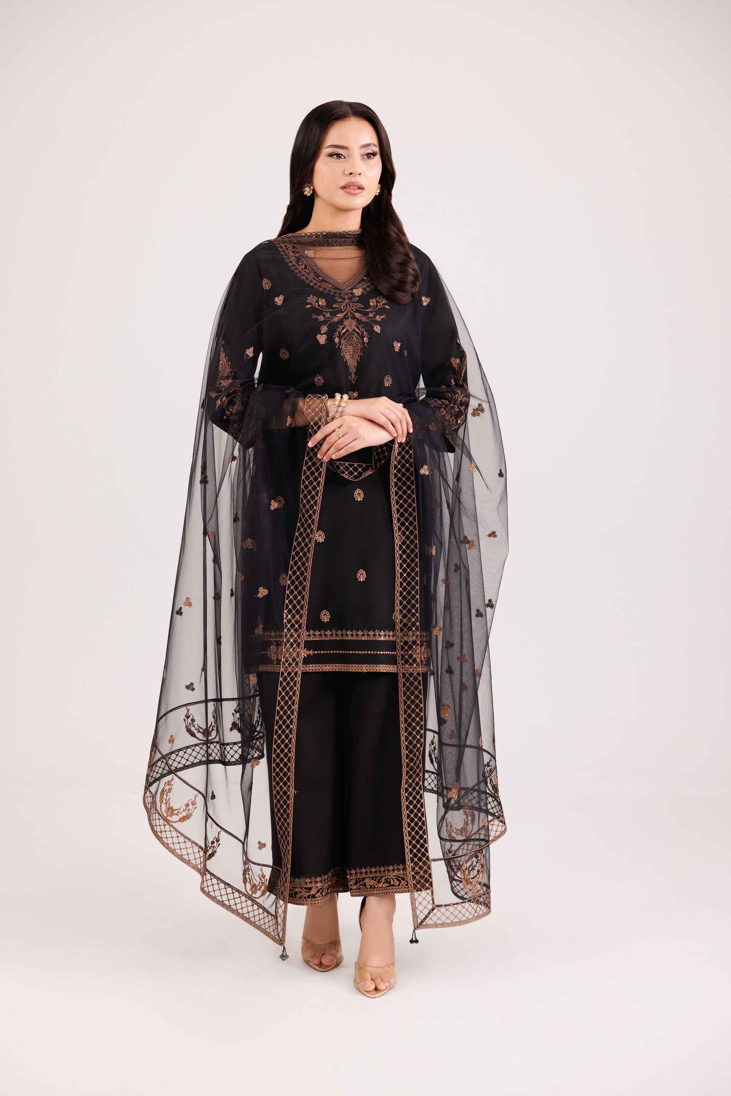 3 Piece - Embroidered Suit - KFW25-75 - Image 4