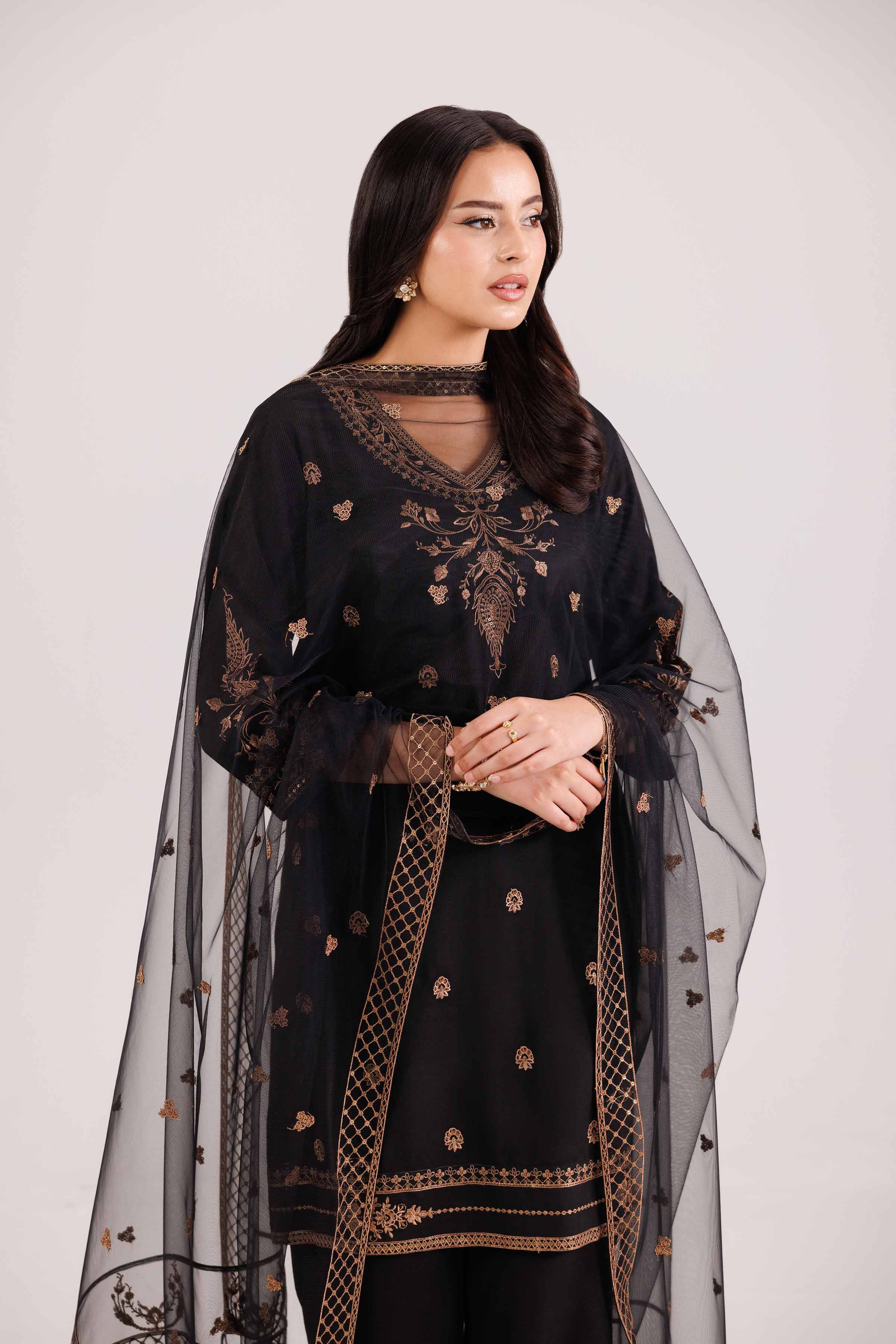 3 Piece - Embroidered Suit - KFW25-75 - Image 5