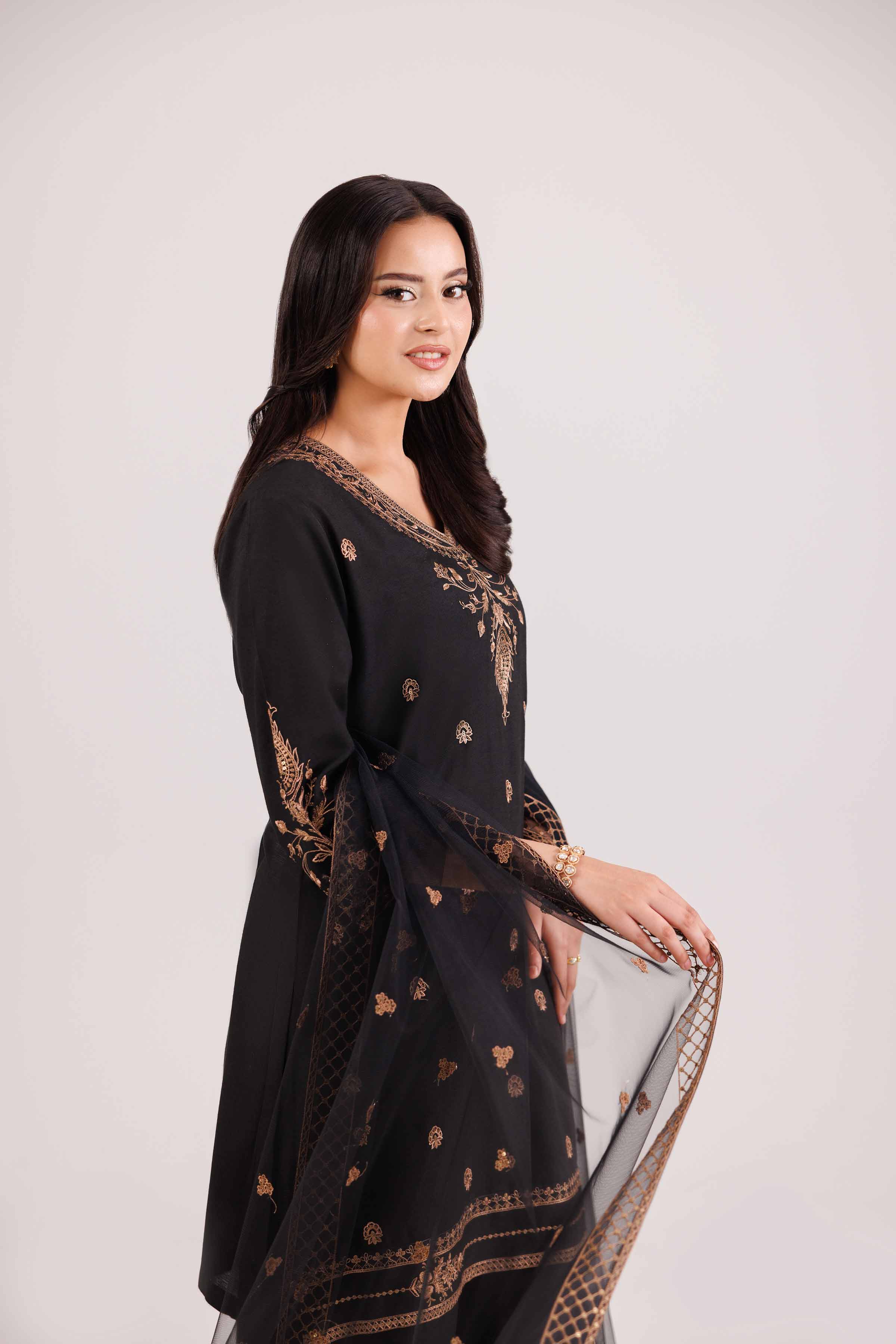 3 Piece - Embroidered Suit - KFW25-75 - Image 6