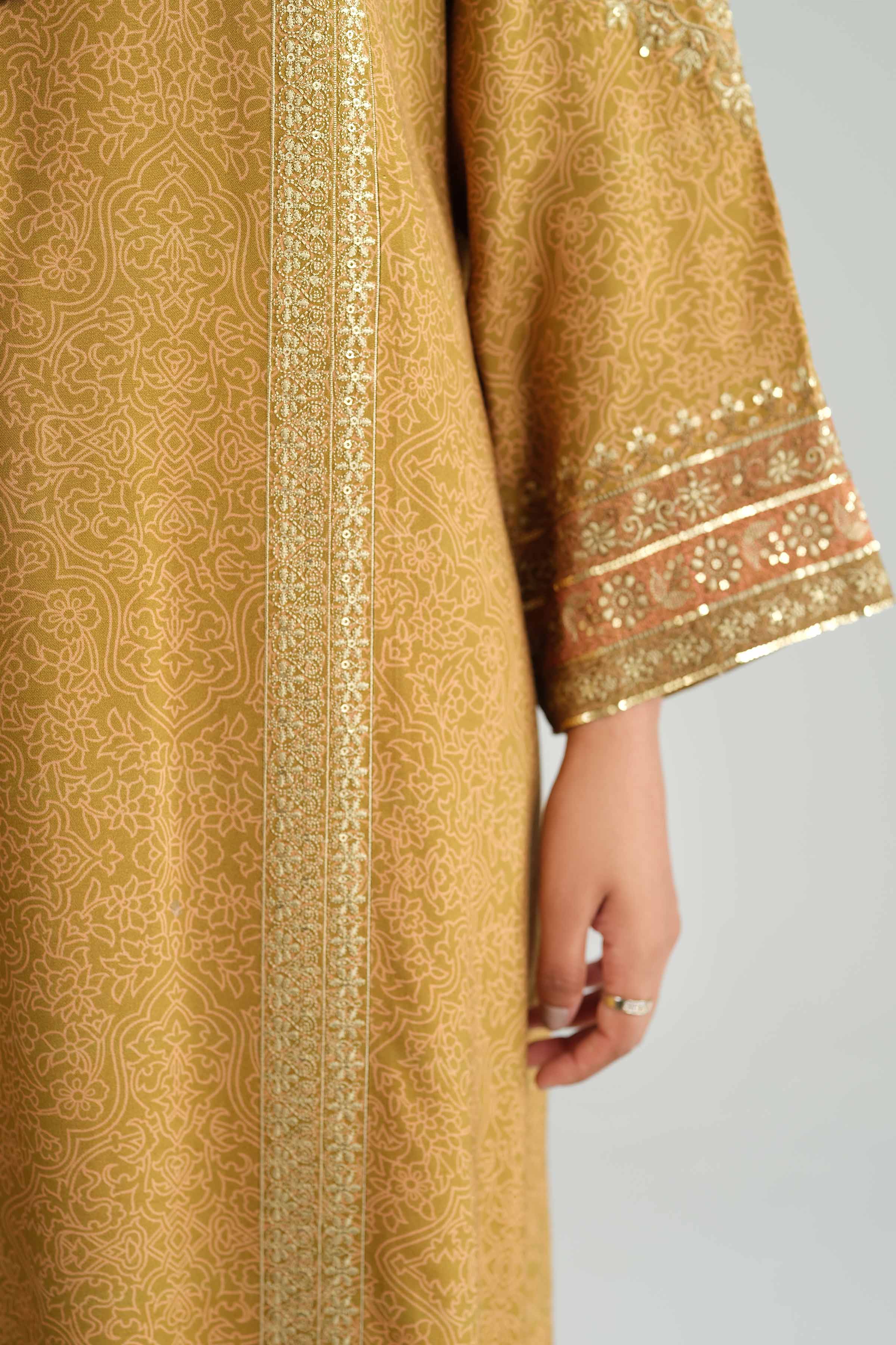 3 Piece - Printed Embroidered Suit - KFW25-82 - Image 7
