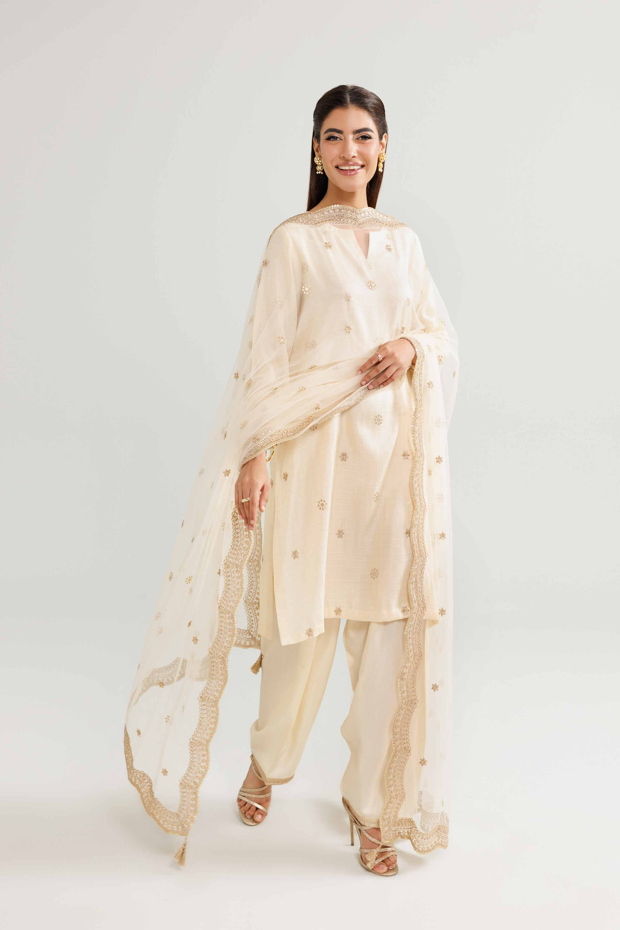 3 Piece - Embroidered Suit - KFW25-85 - Image 4