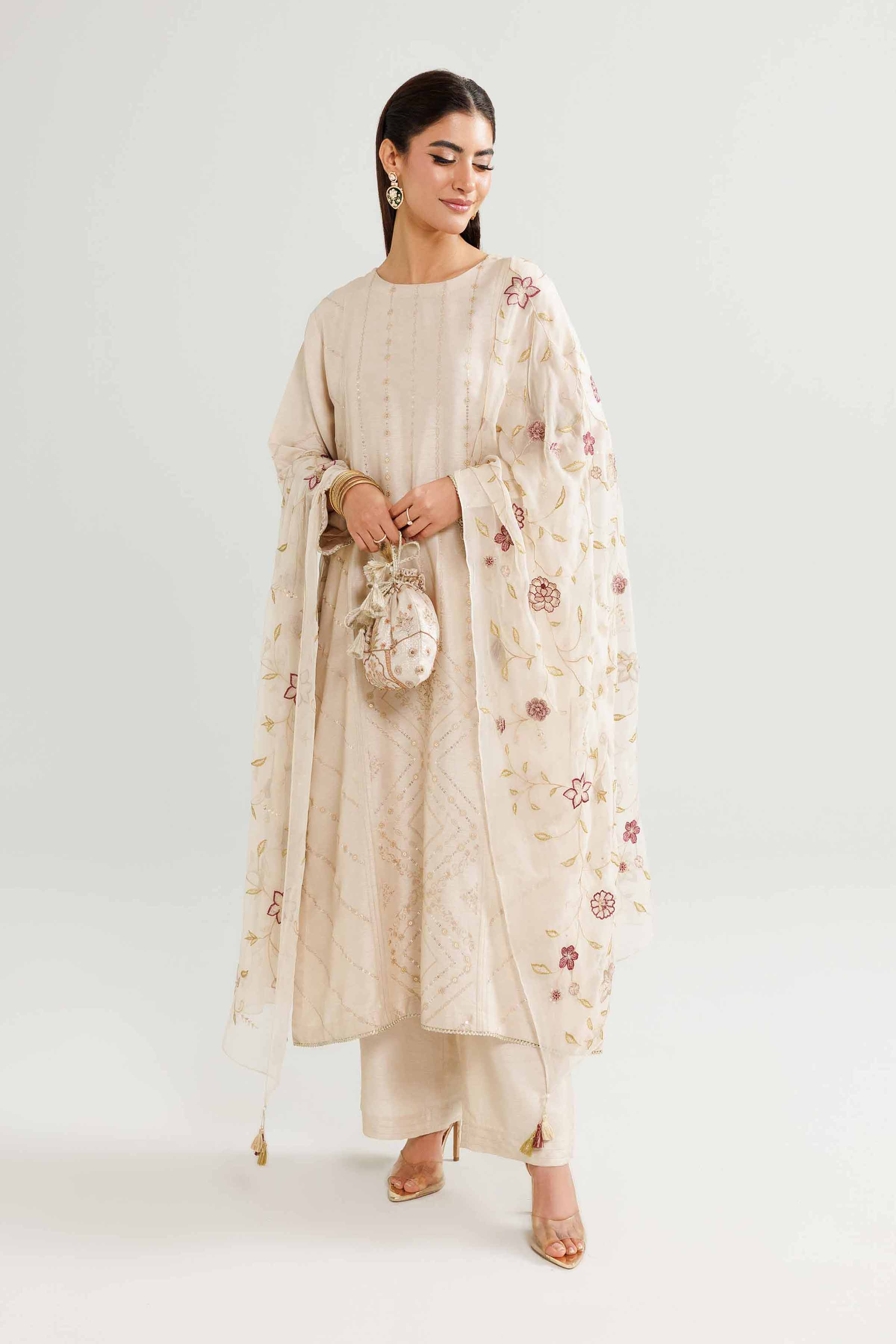 3 Piece - Embroidered Suit - KFW25-88