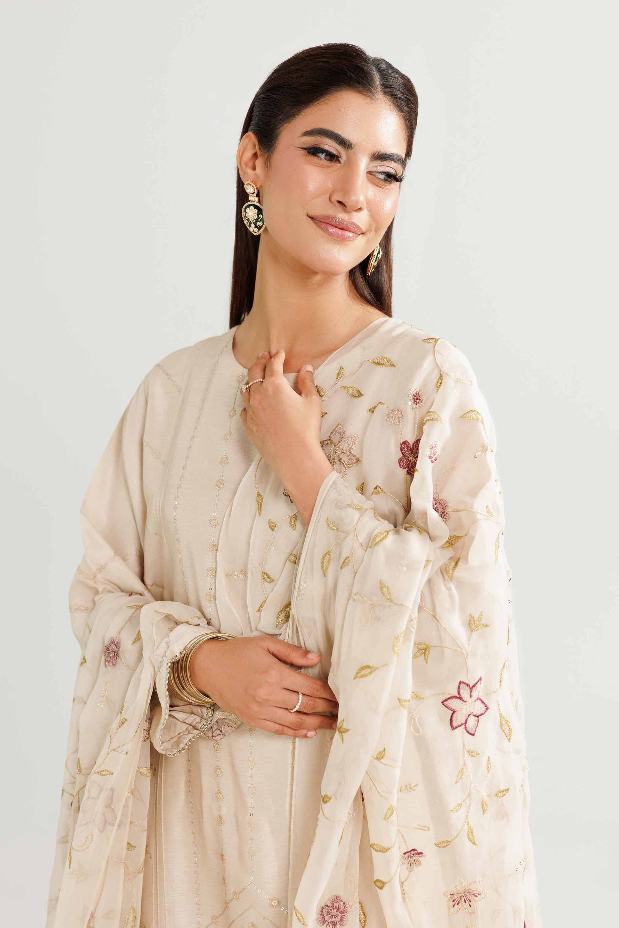 3 Piece - Embroidered Suit - KFW25-88 - Image 2